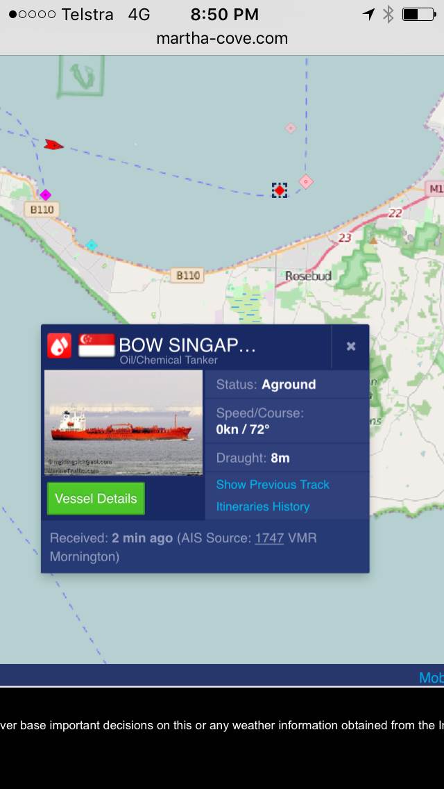 Aground