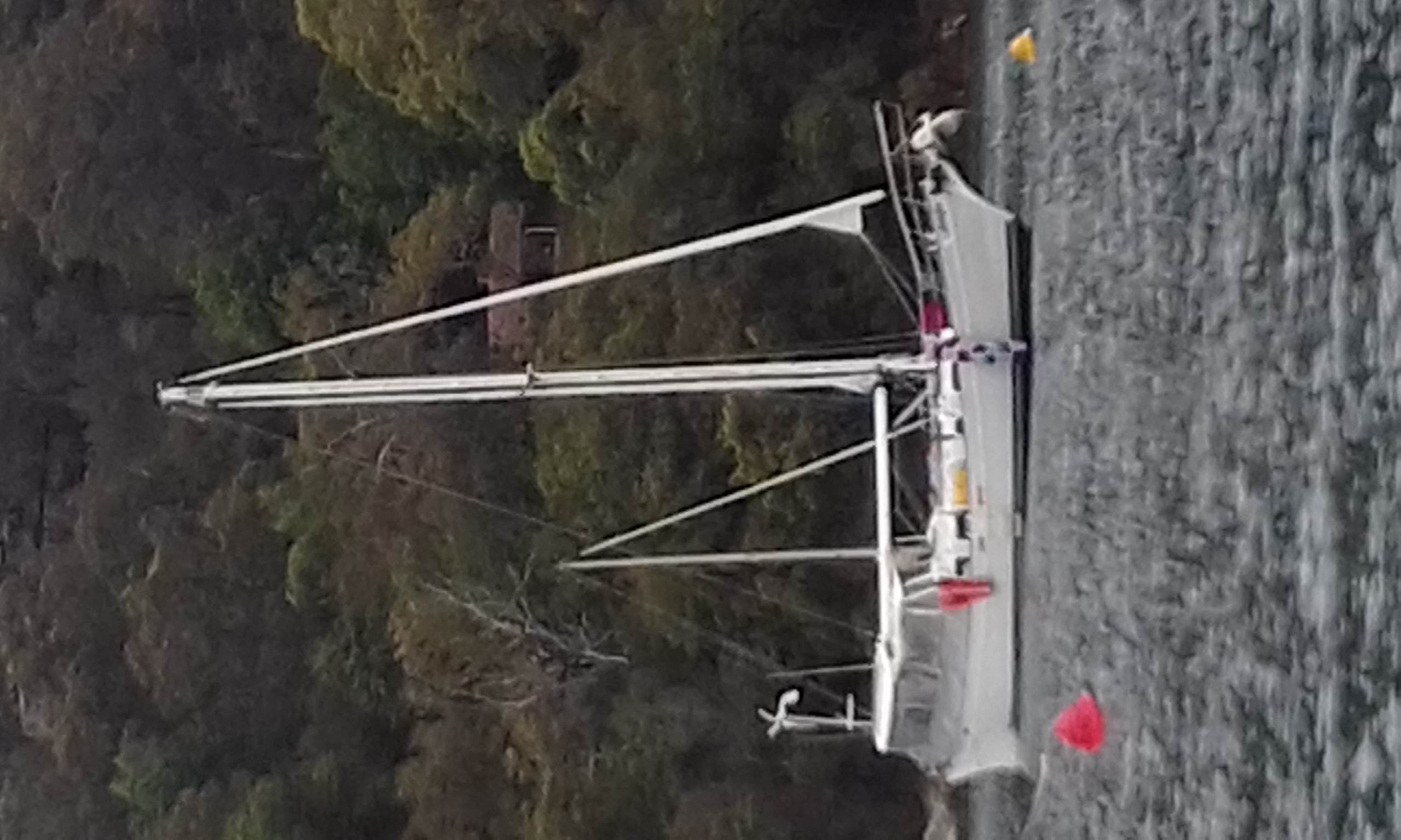 "Out" mast furler