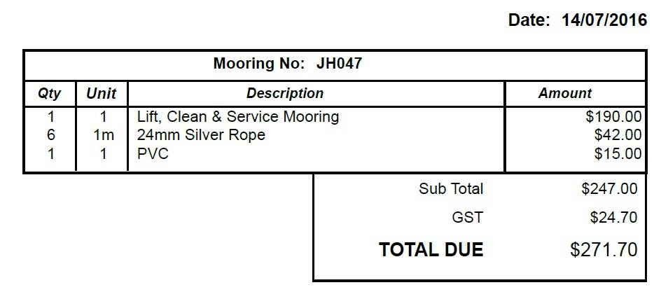 Mooring 2016