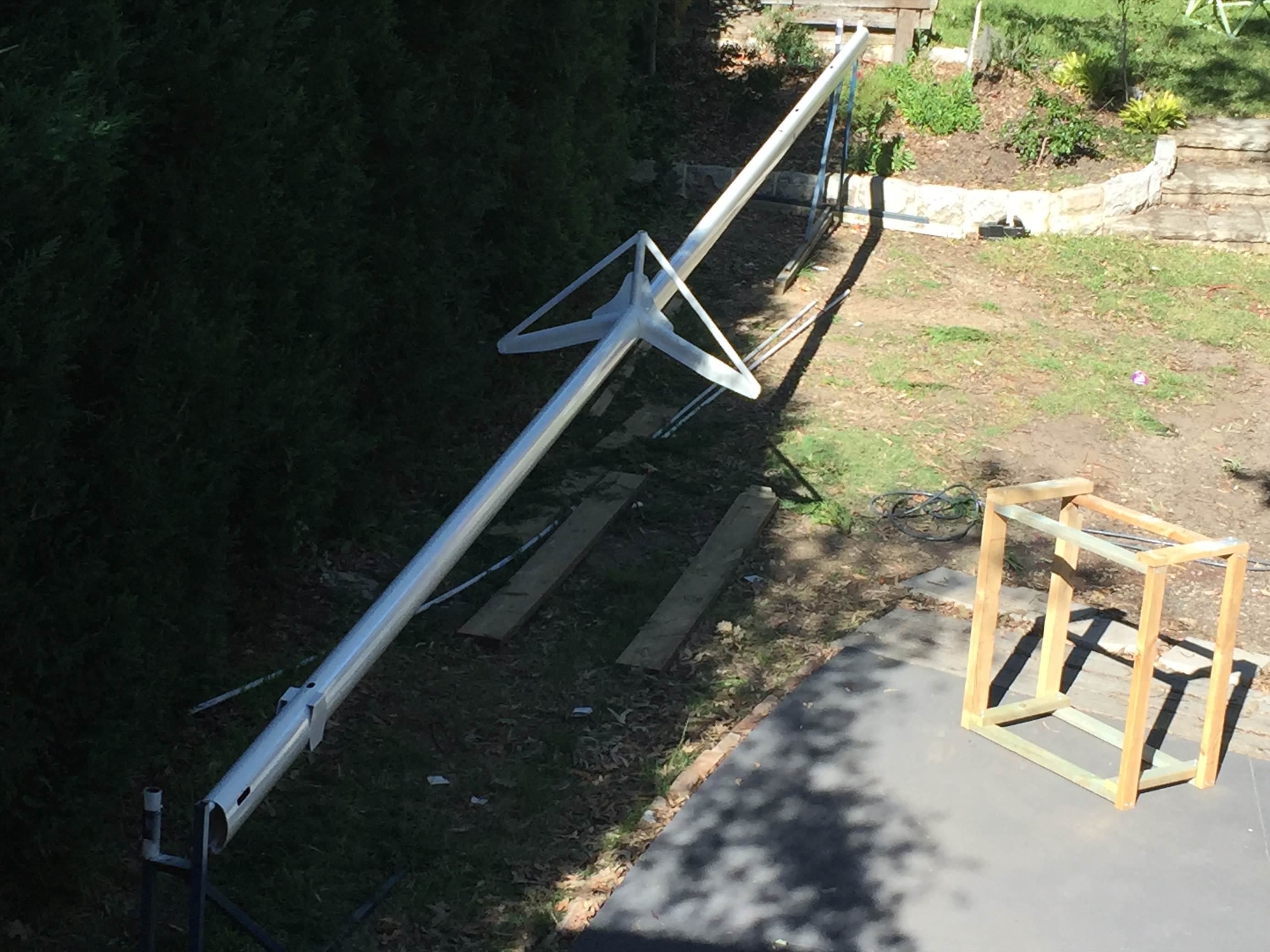 Painted mast