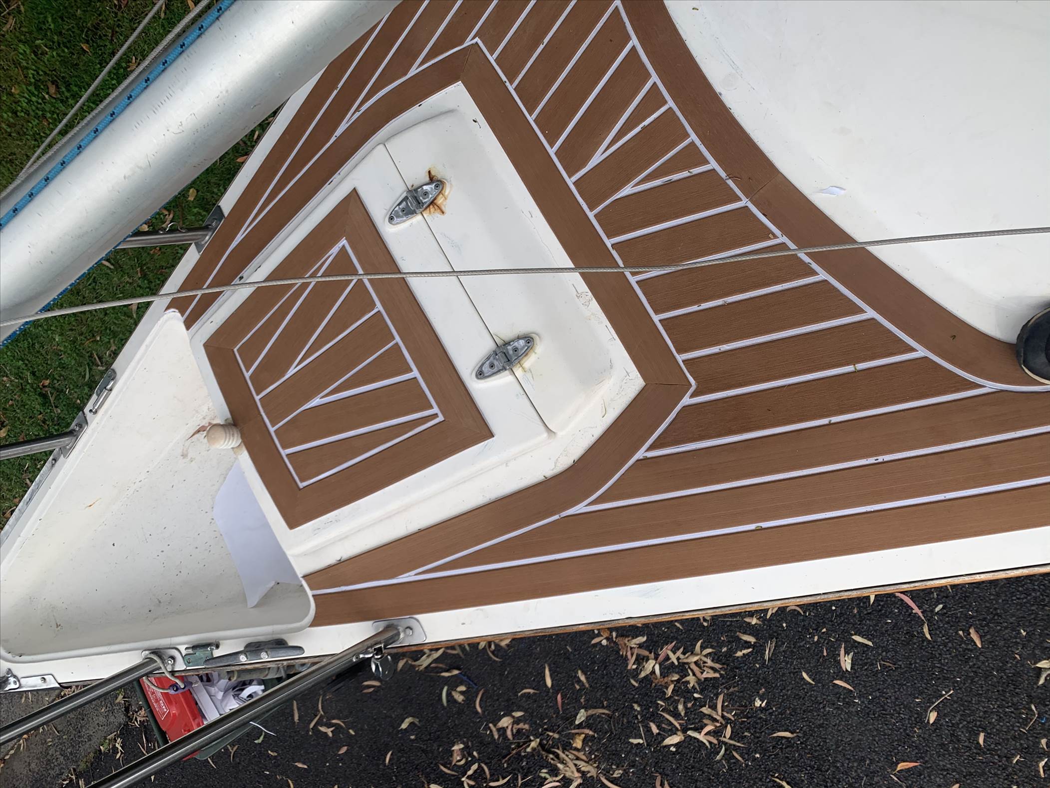 Faux teak decking