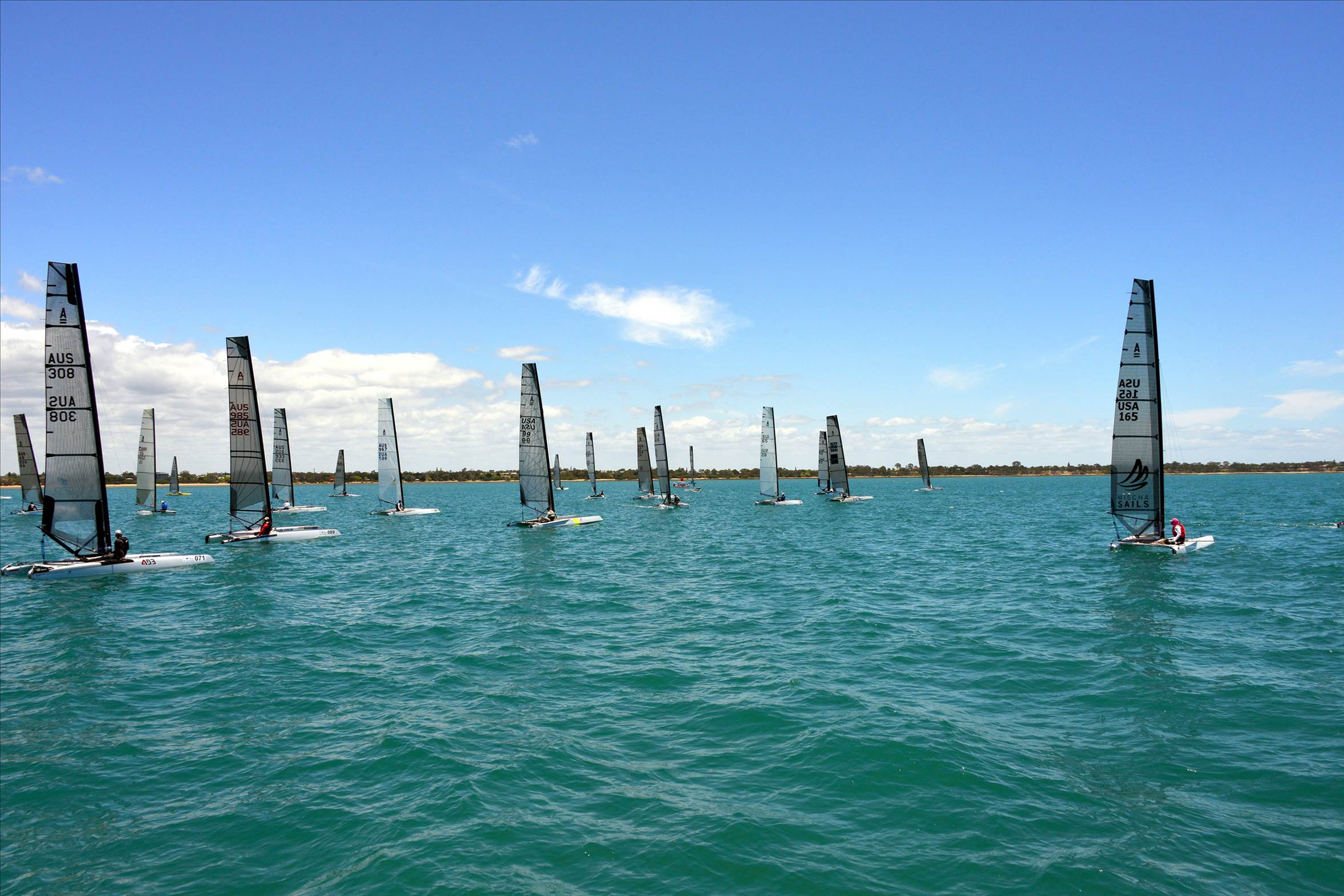 2018 "A" Class Catamaran Worlds (Race 1, Tues 20th)