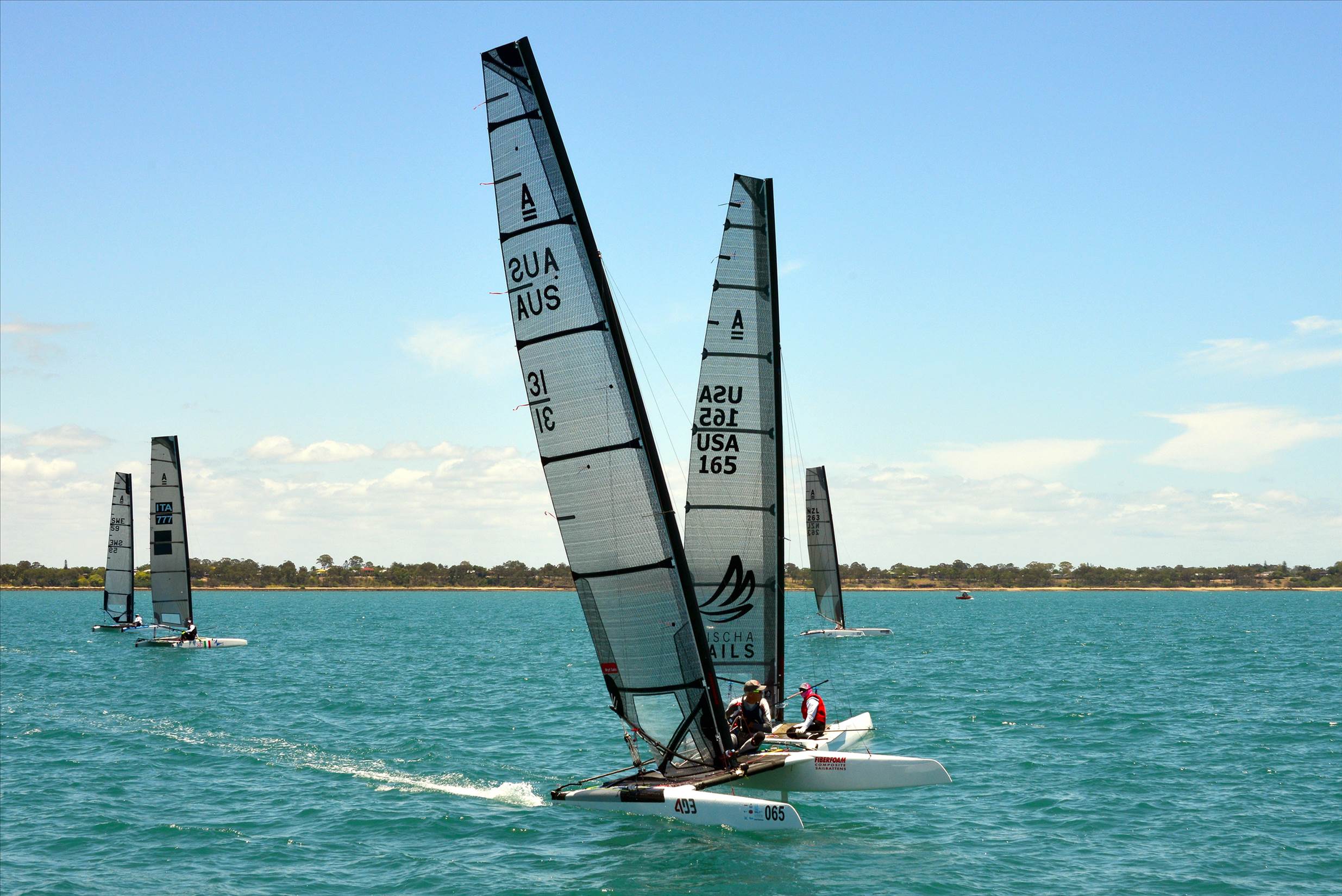 2018 "A" Class Catamaran Worlds (Race 1, Tues 20th)