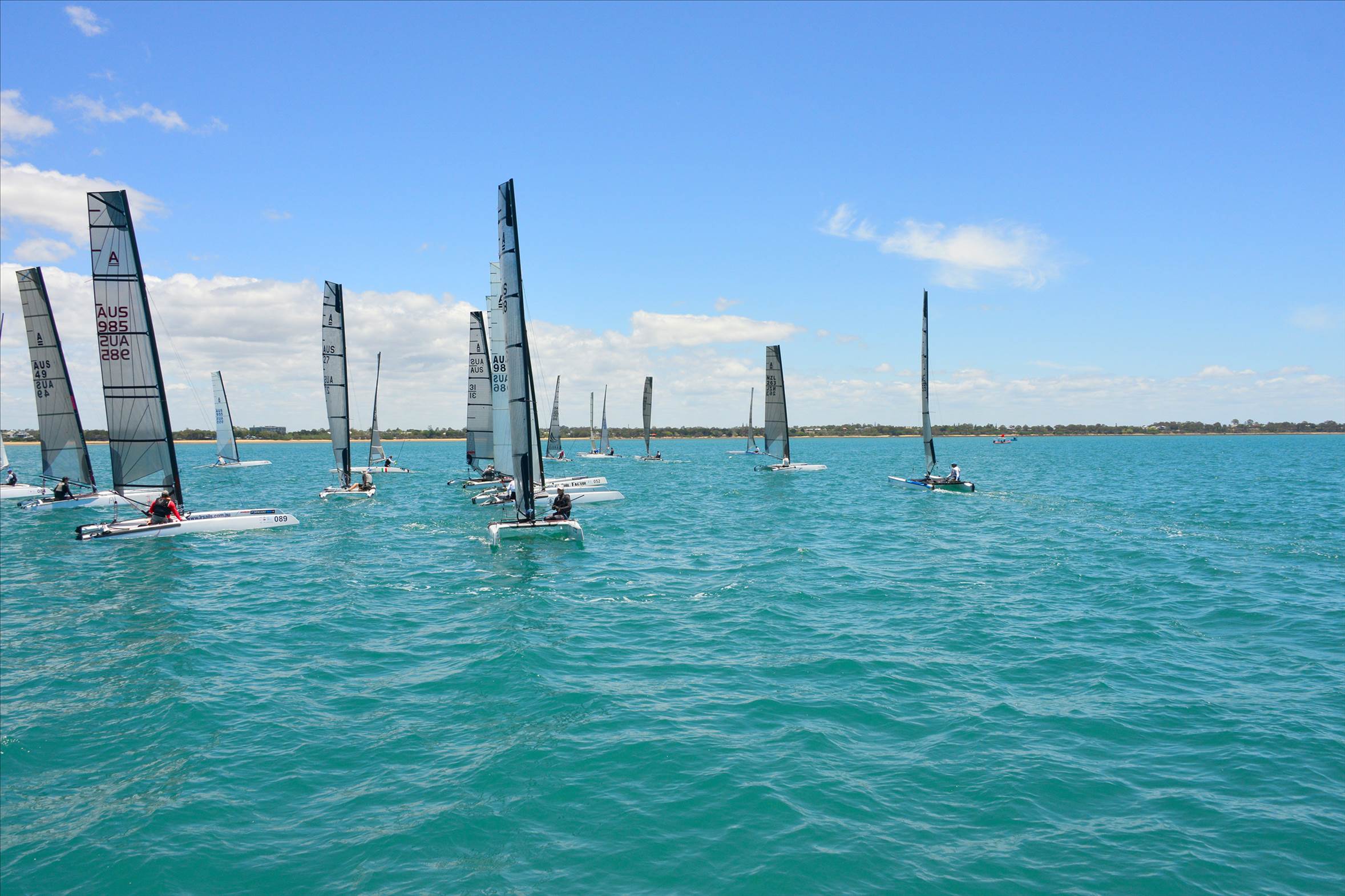 2018 "A" Class Catamaran Worlds (Race 1, Tues 20th)