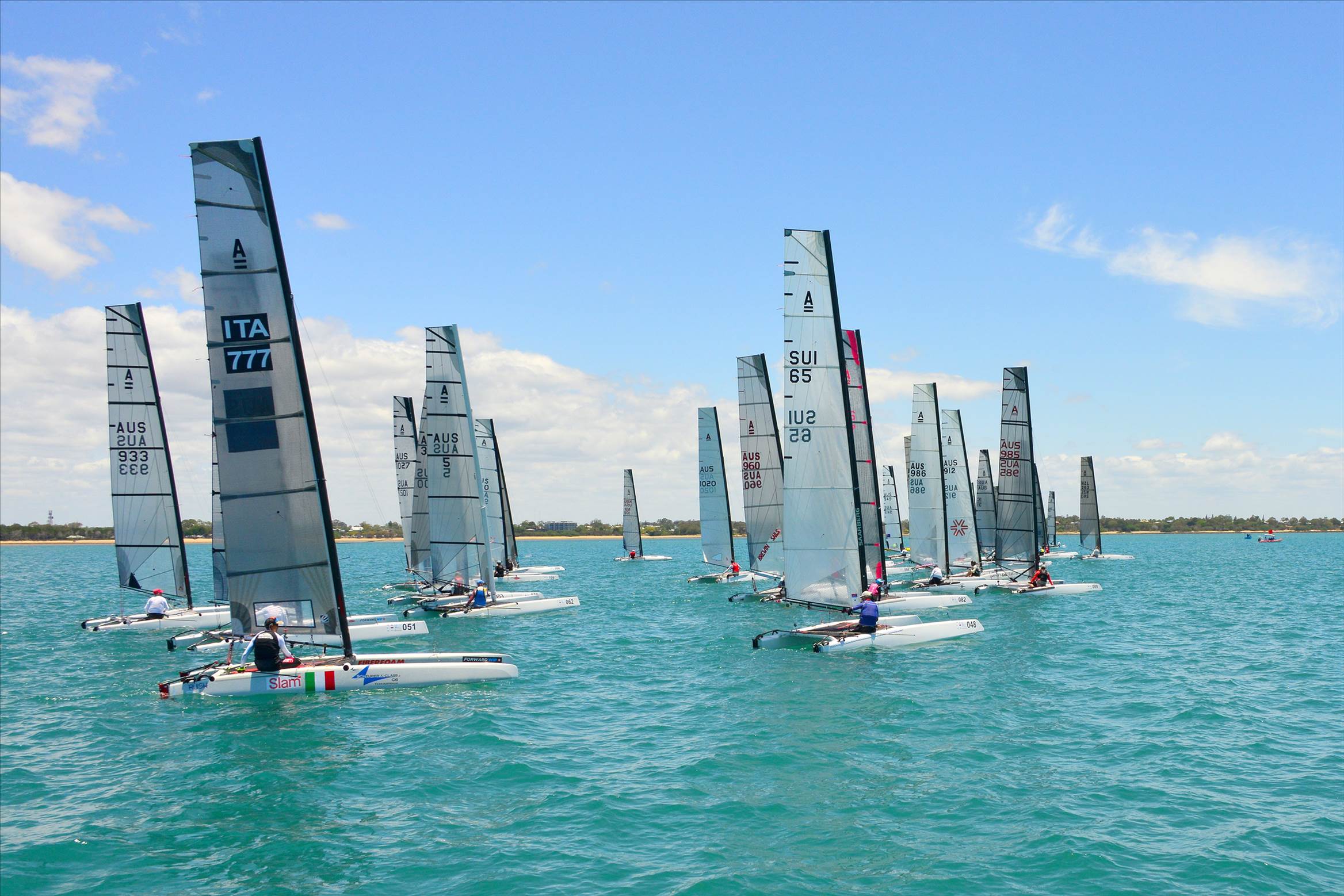 2018 "A" Class Catamaran Worlds (Race 1, Tues 20th)