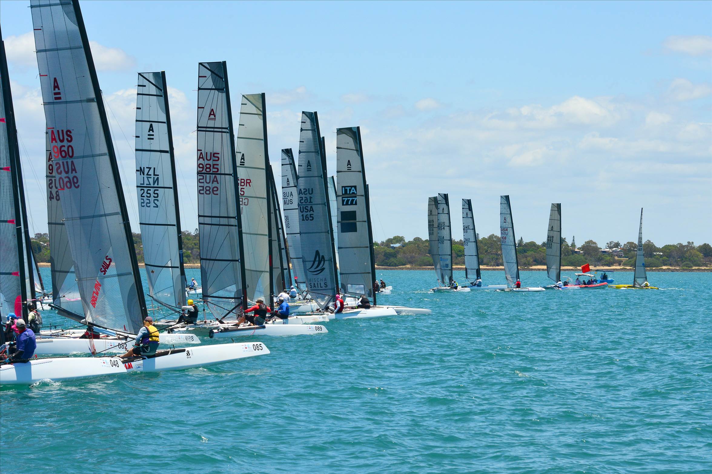 2018 "A" Class Catamaran Worlds (Race 1, Tues 20th)