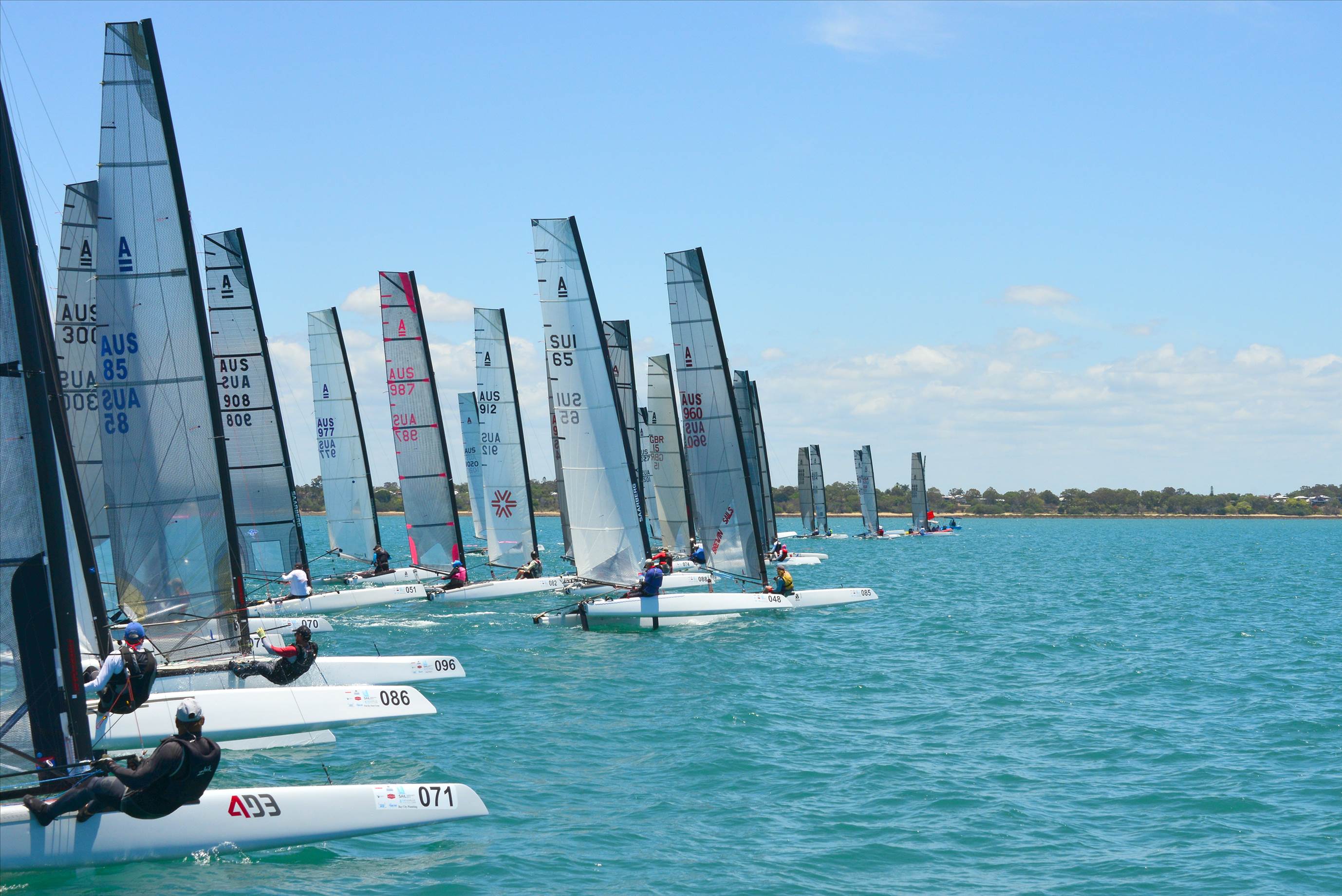 2018 "A" Class Catamaran Worlds (Race 1, Tues 20th)