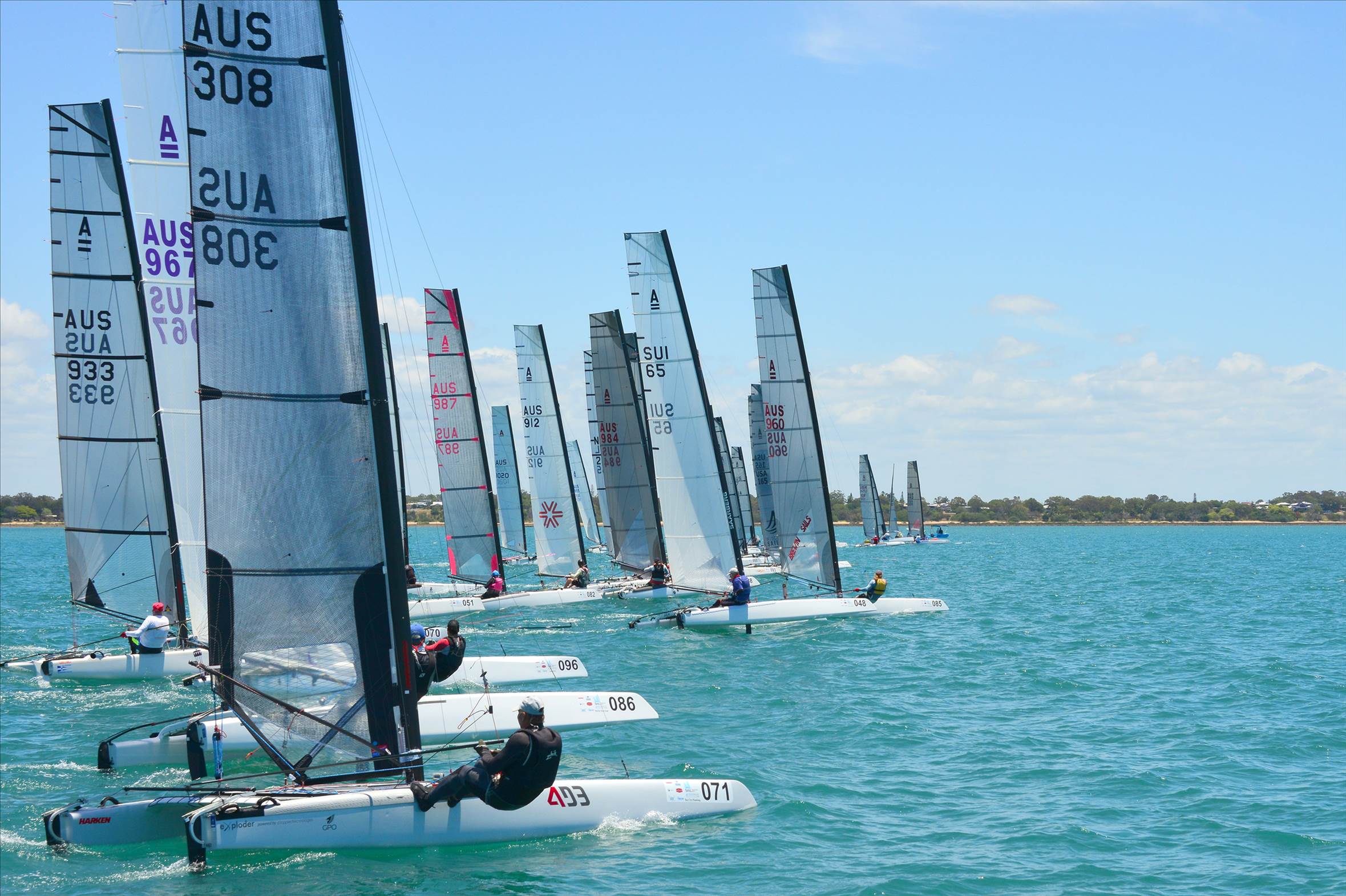 2018 "A" Class Catamaran Worlds (Race 1, Tues 20th)