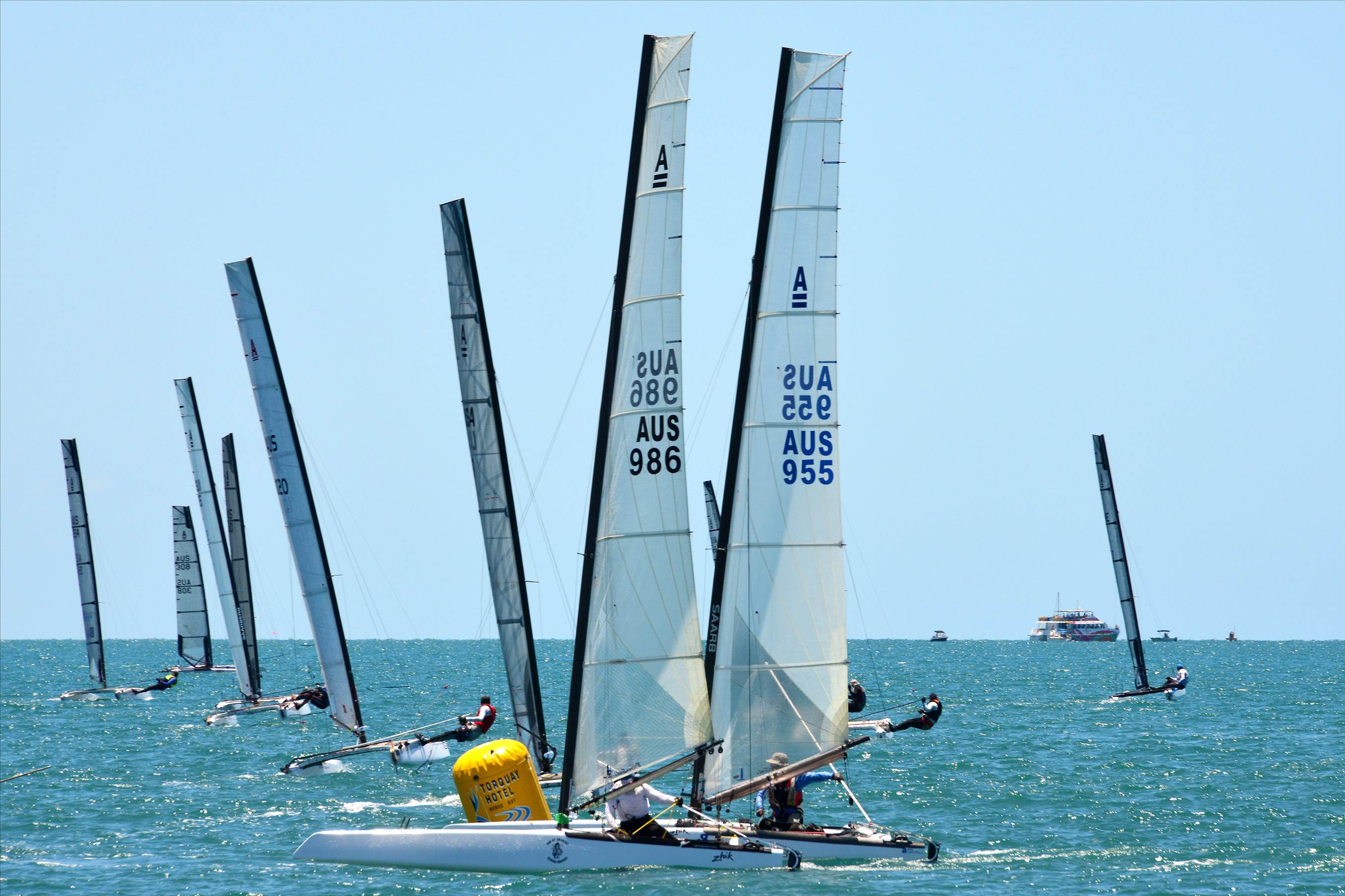 2018 "A" Class Catamaran Worlds (Race 1, Tues 20th)