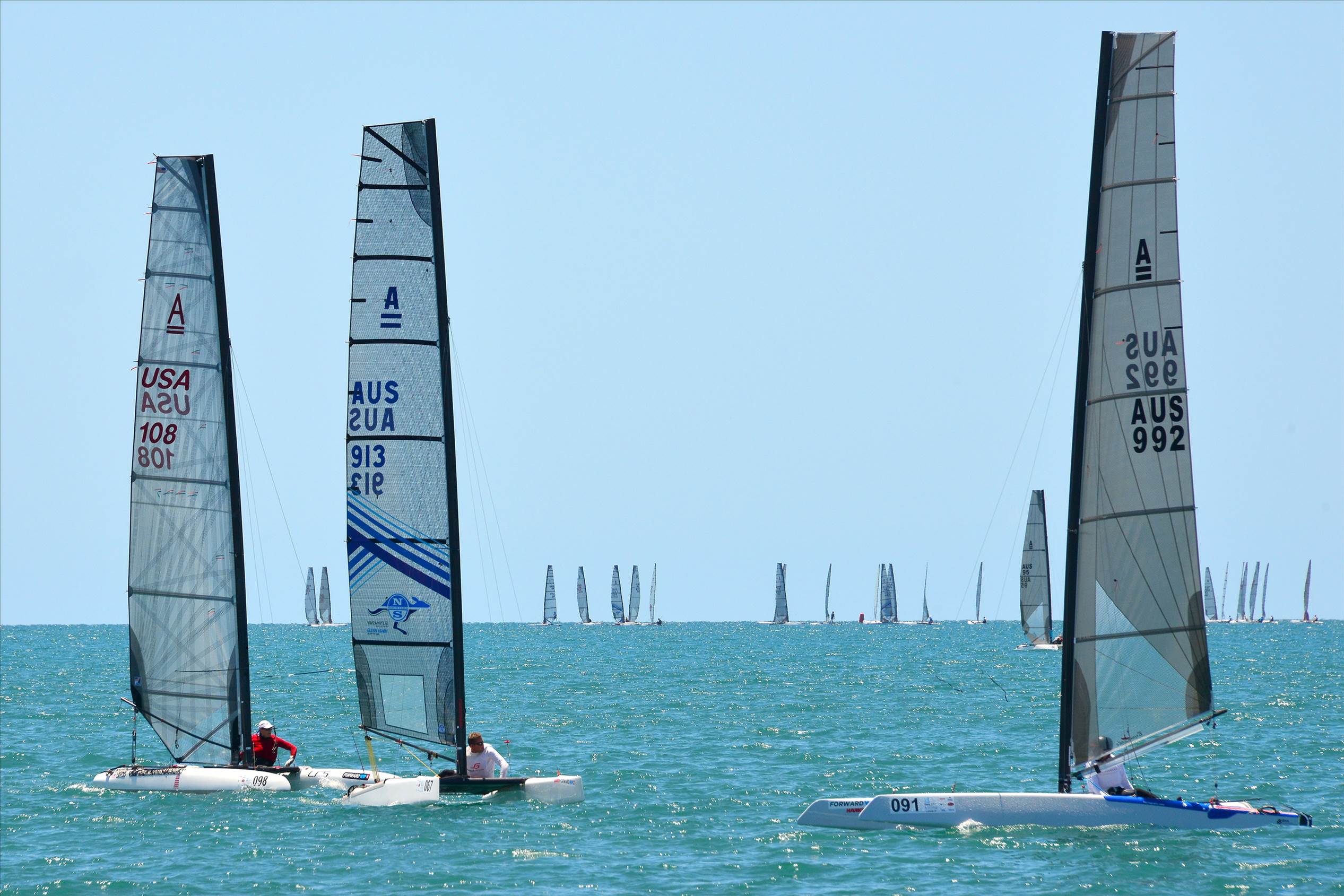 2018 "A" Class Catamaran Worlds (Race 1, Tues 20th)