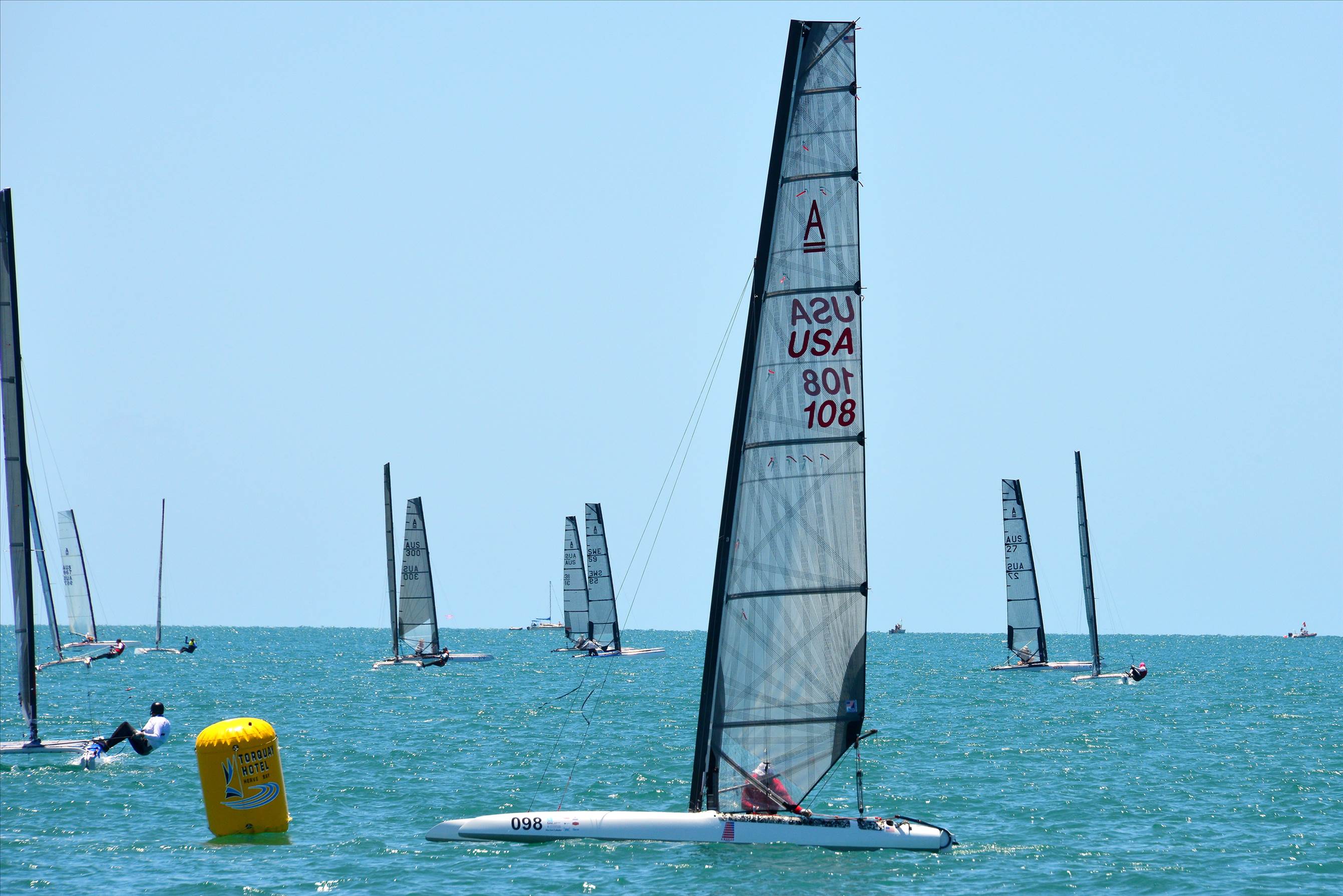 2018 "A" Class Catamaran Worlds (Race 1, Tues 20th)