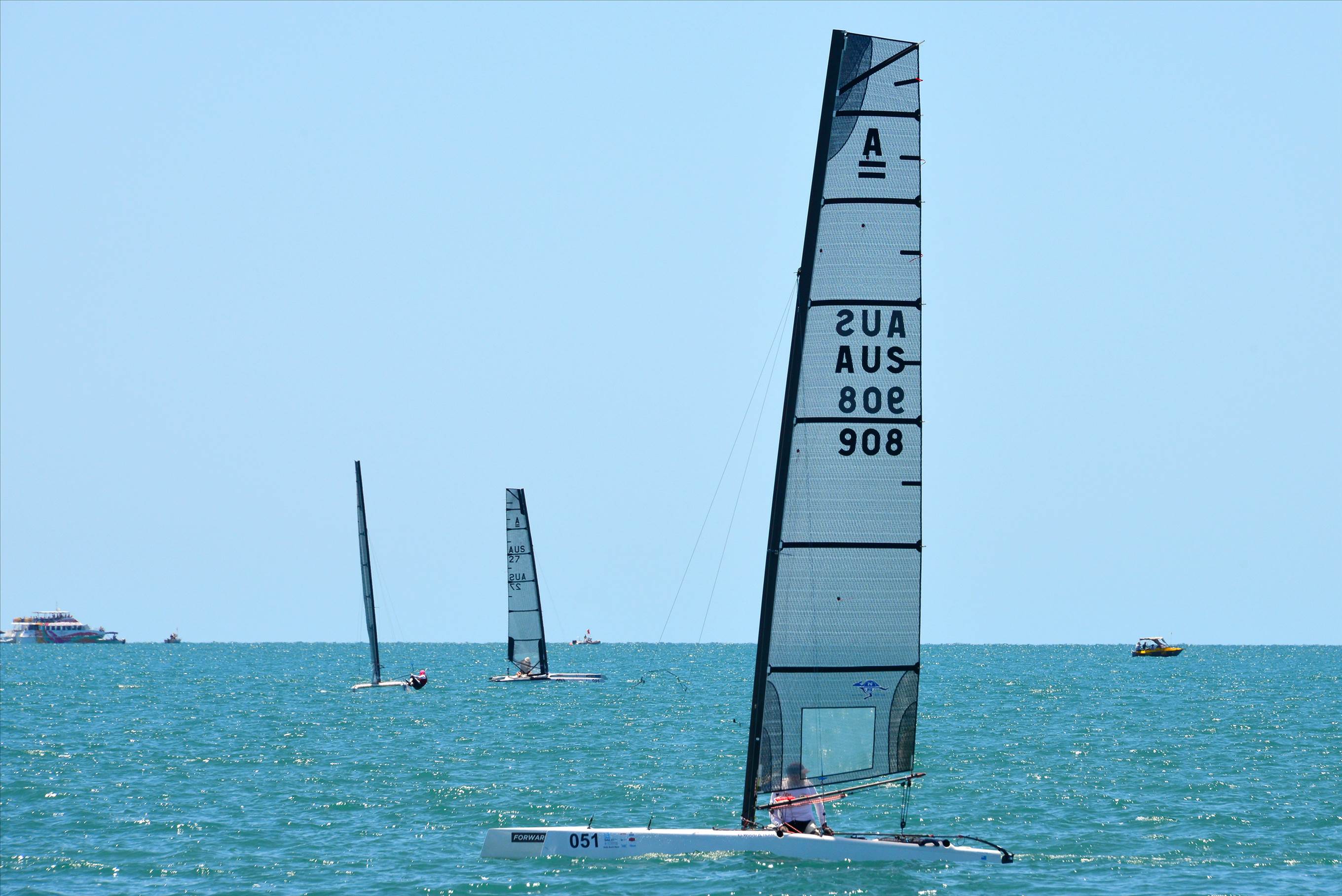 2018 "A" Class Catamaran Worlds (Race 1, Tues 20th)