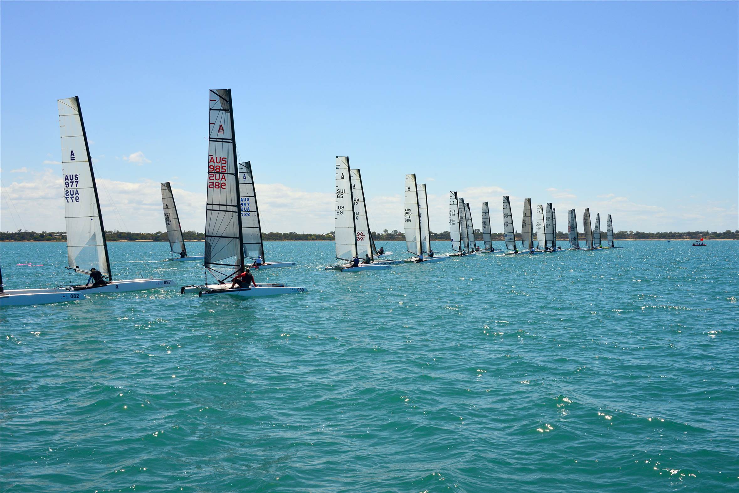 2018 "A" Class Catamaran Worlds (Race 2, Tues 20th)