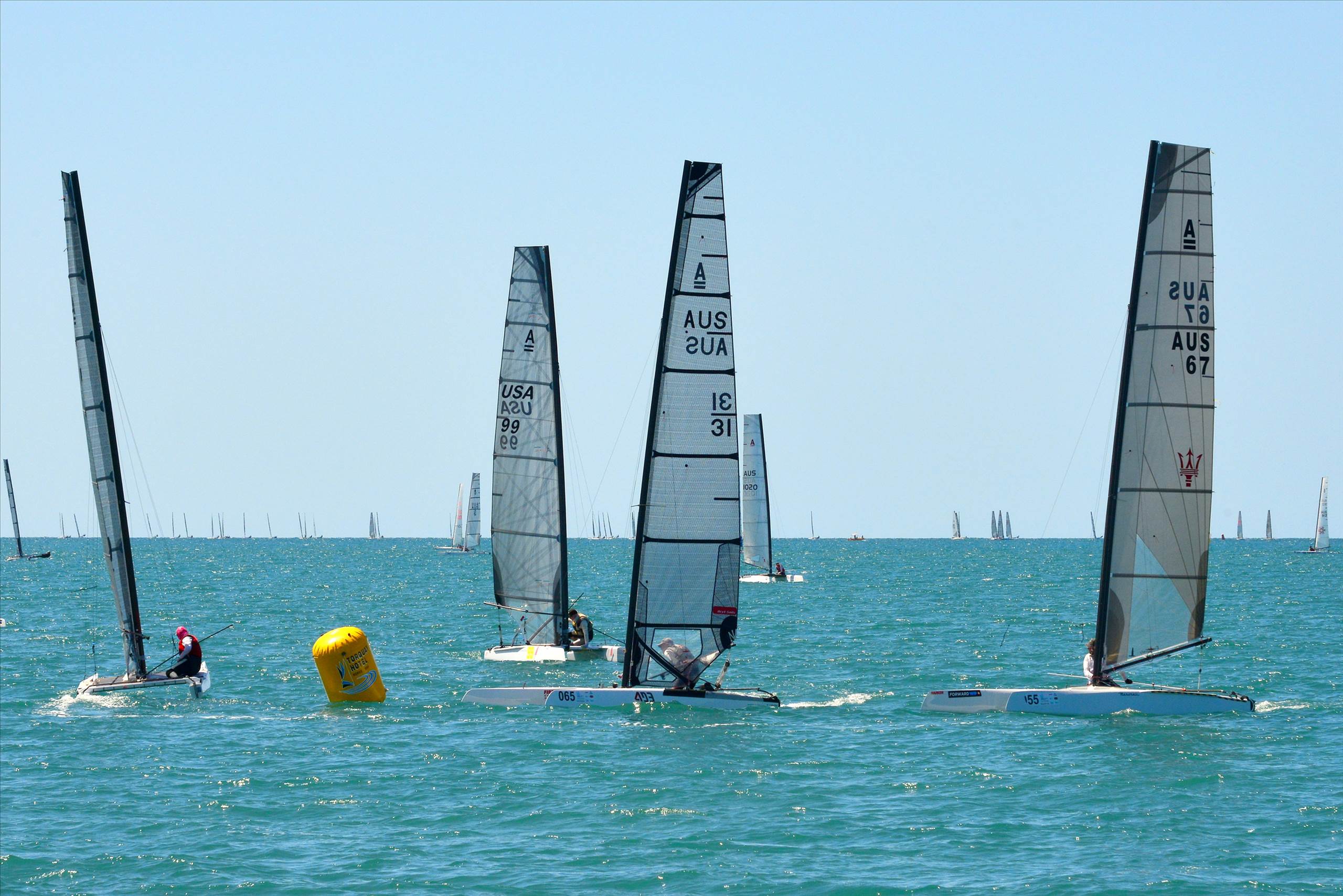 2018 "A" Class Catamaran Worlds (Race 2, Tues 20th)