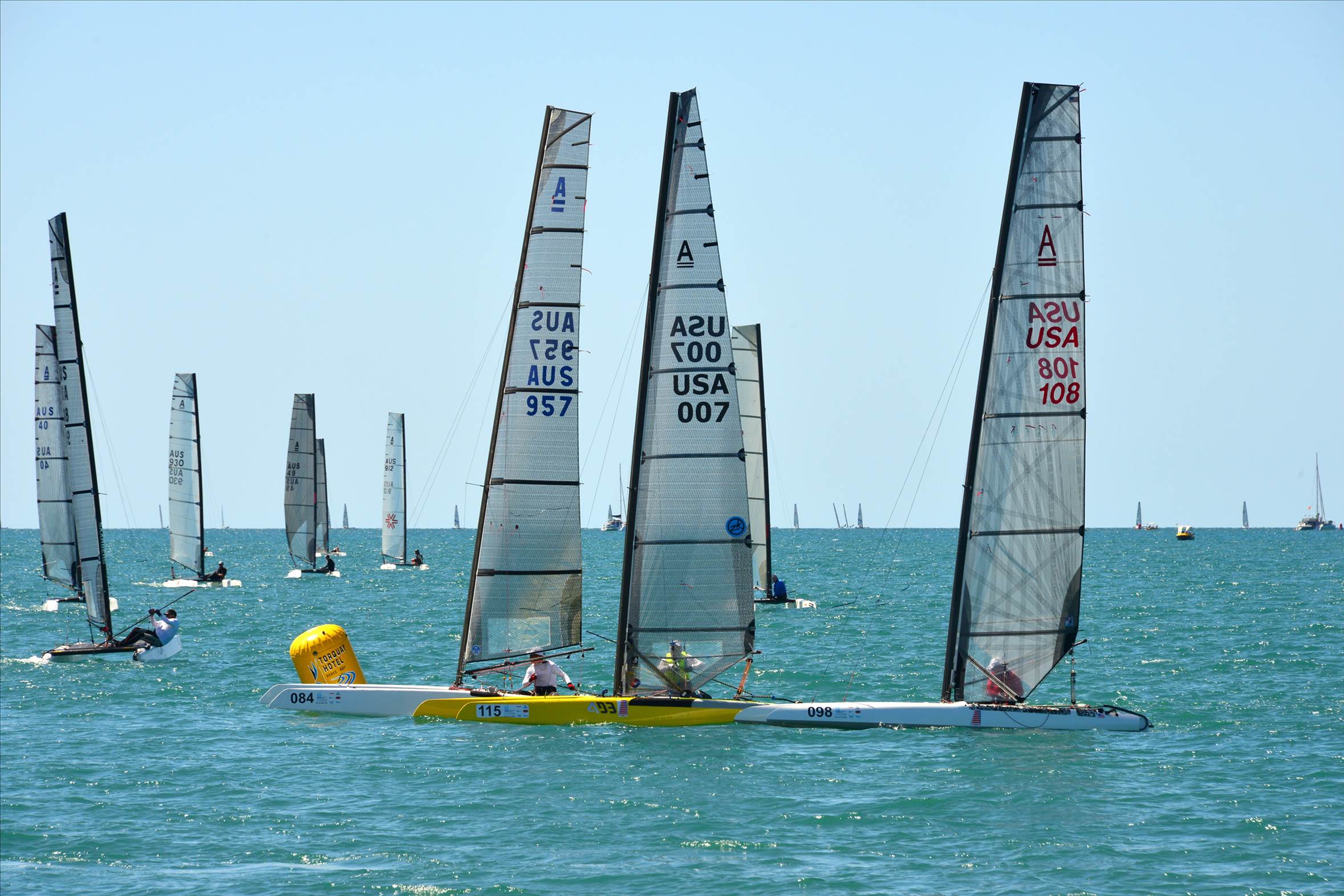 2018 "A" Class Catamaran Worlds (Race 2, Tues 20th)