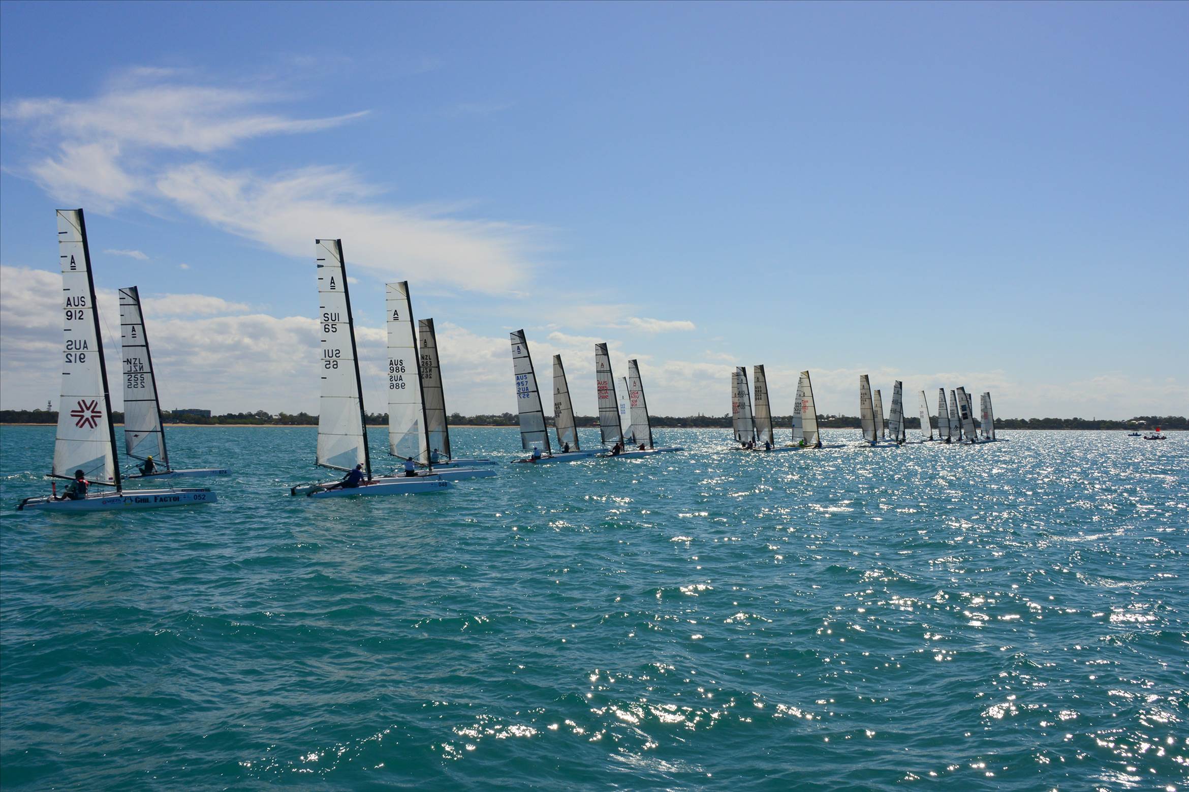 2018 "A" Class Catamaran Worlds (Race 3, Tues 20th)