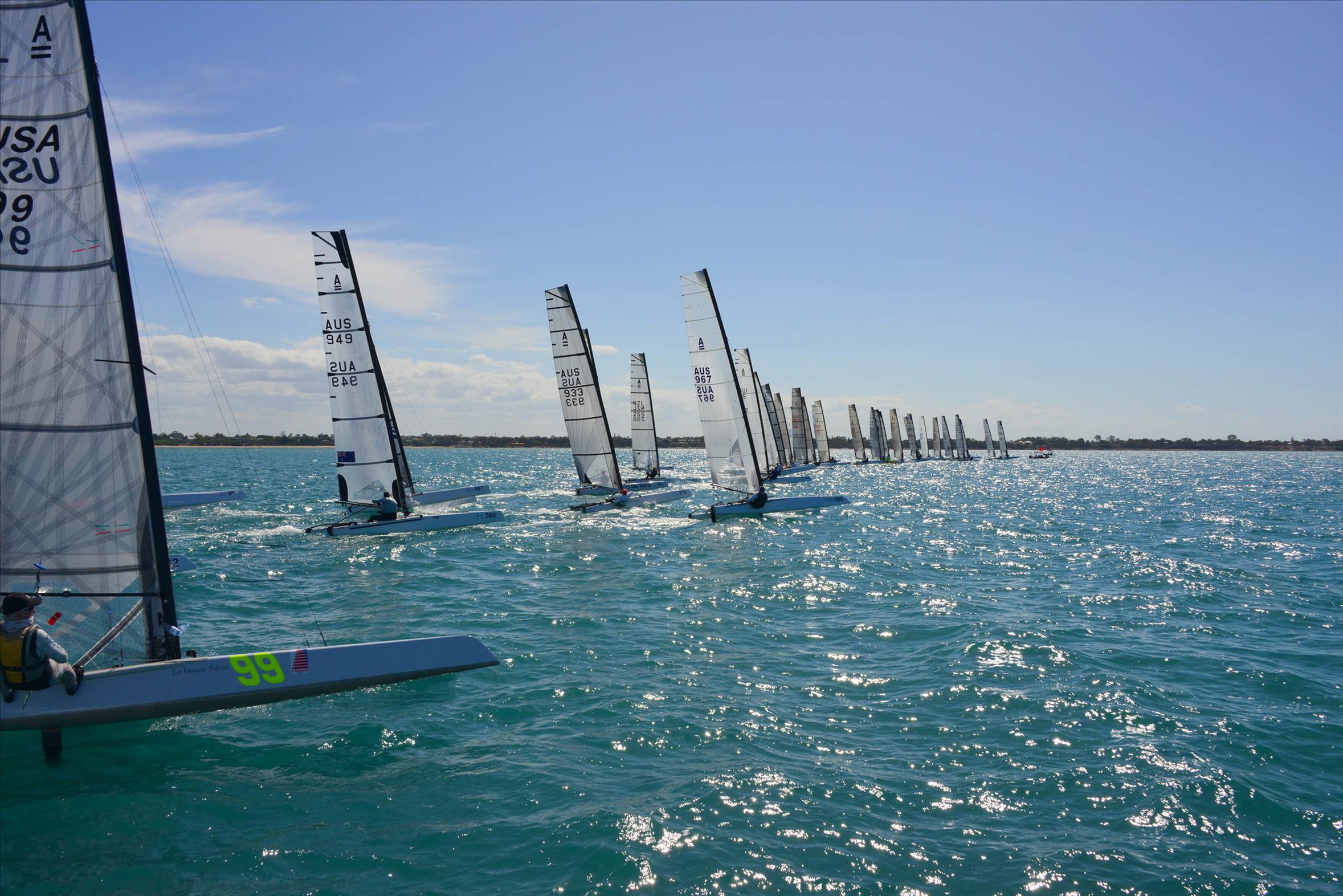 2018 "A" Class Catamaran Worlds (Race 3, Tues 20th)