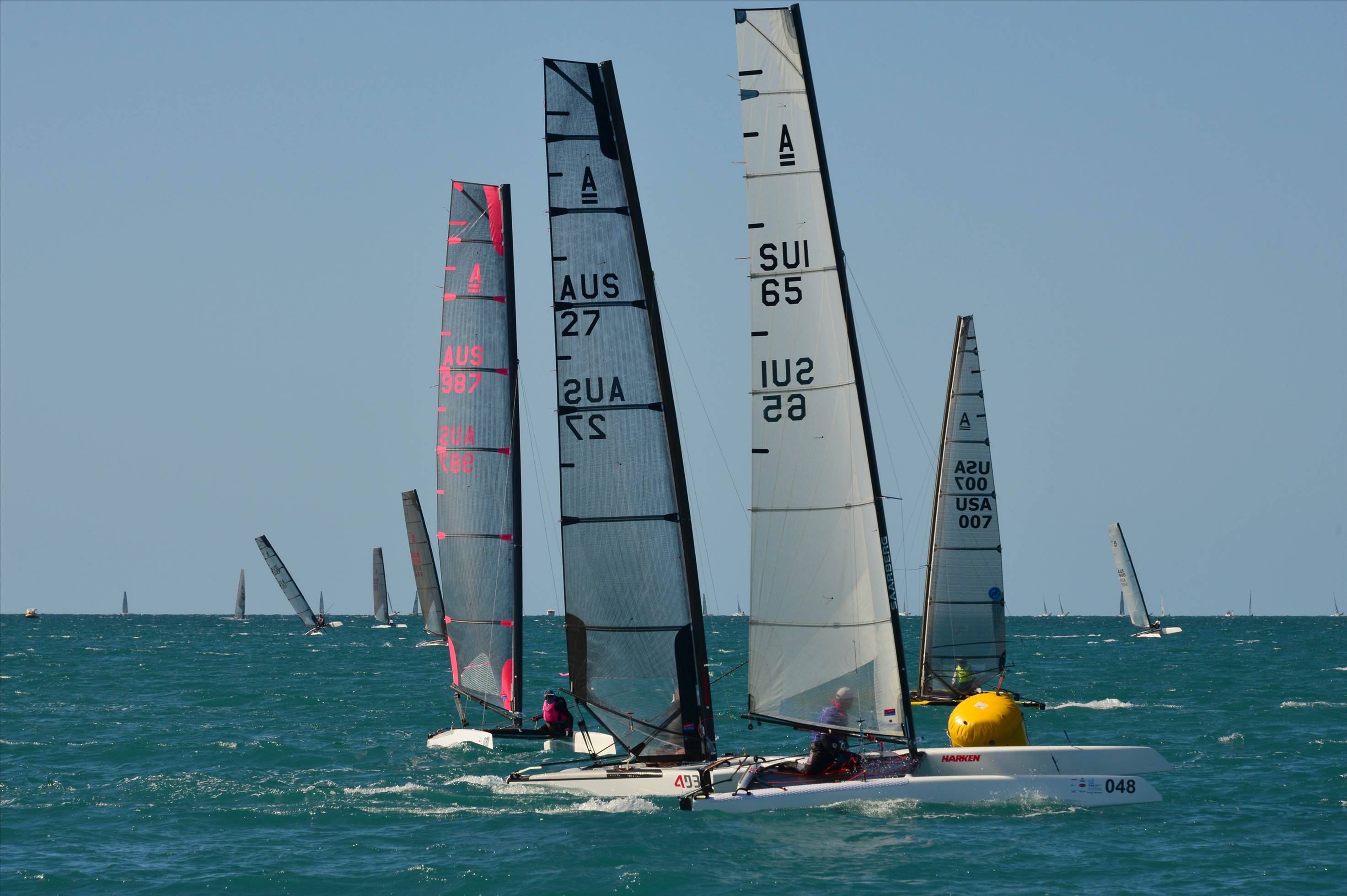 2018 "A" Class Catamaran Worlds (Race 3, Tues 20th)