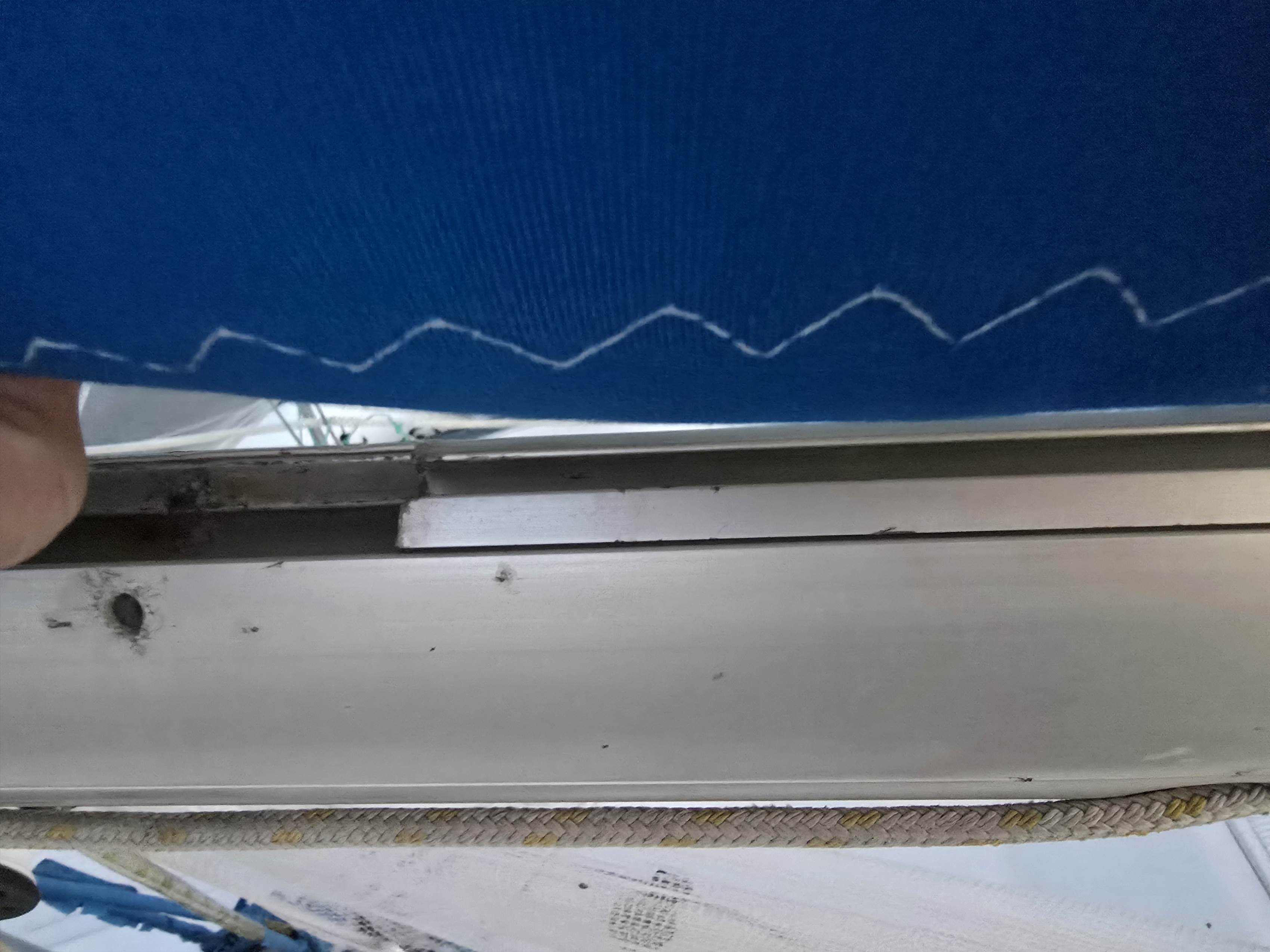 Boom track broken