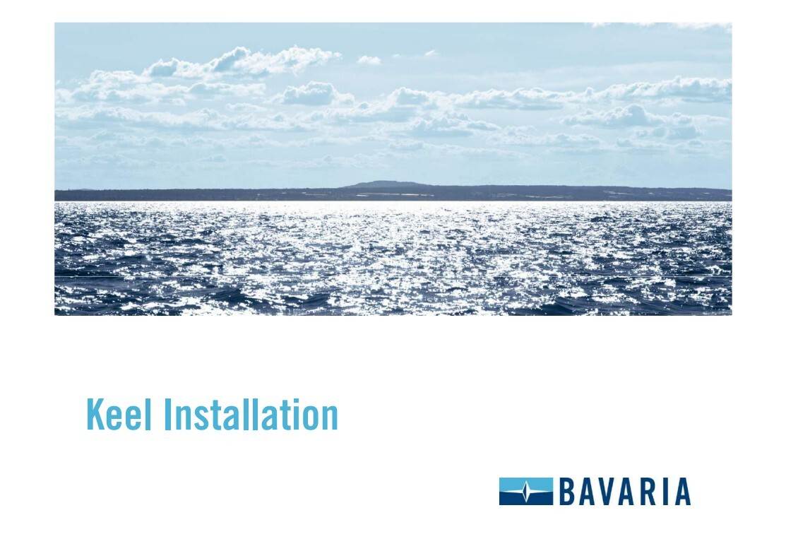 Bavaria keel installation manual page 1