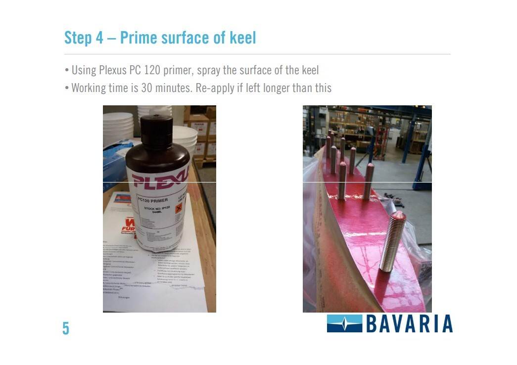 Bavaria keel installation manual page 5