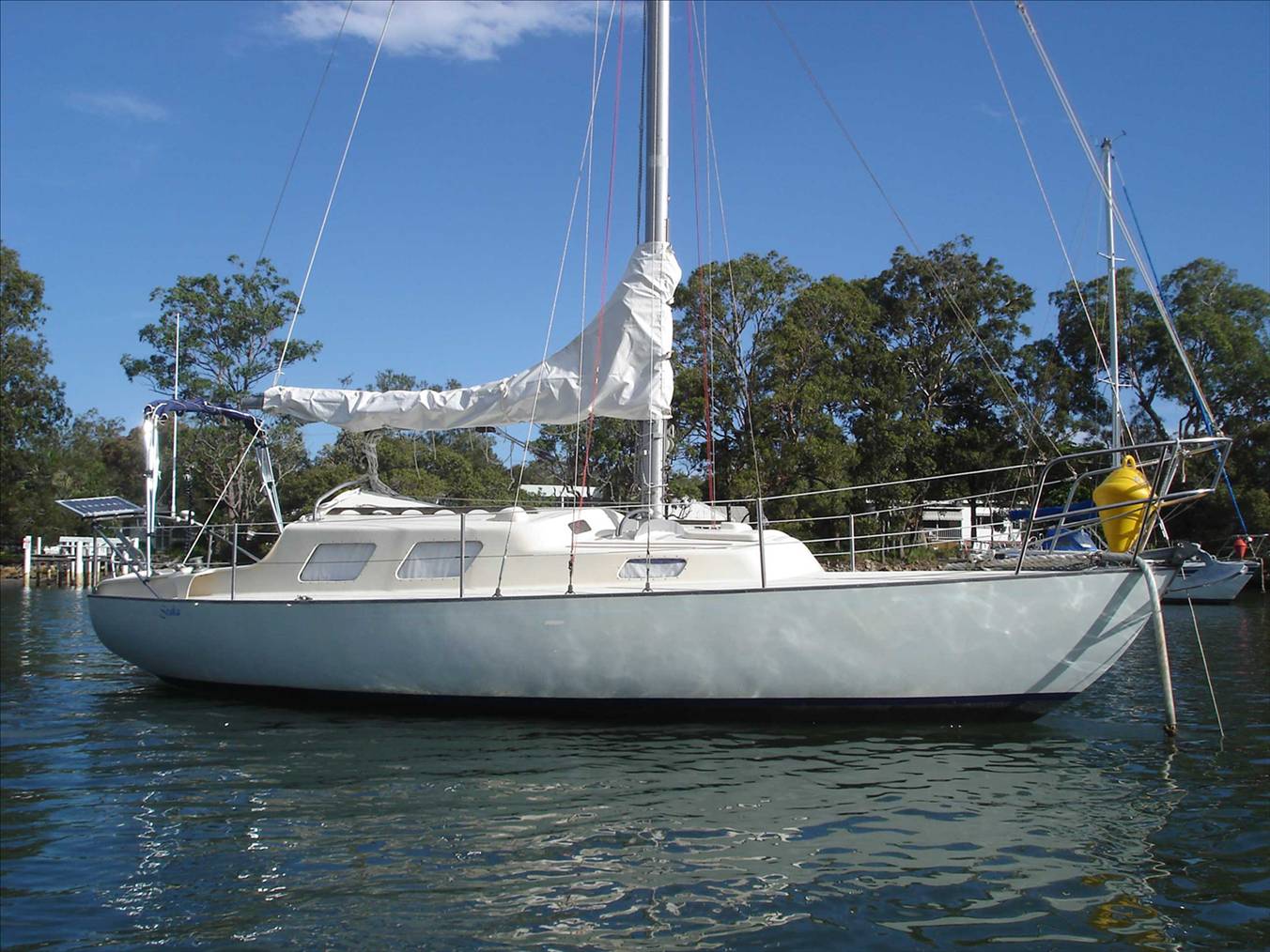 Seaka on Home mooring, Camden Haven River NSW 2010