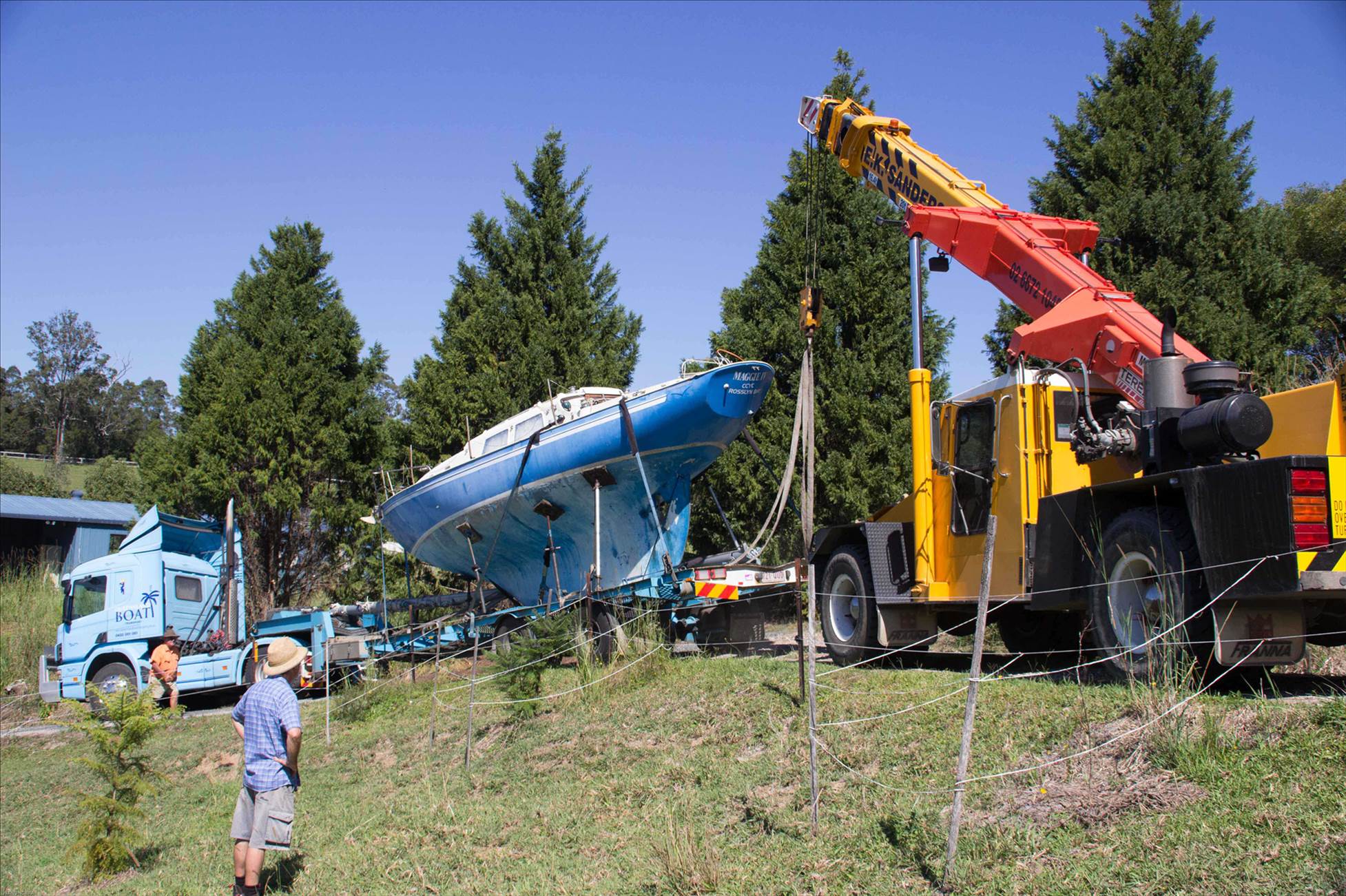 Getting 'round the bend with help from crane
