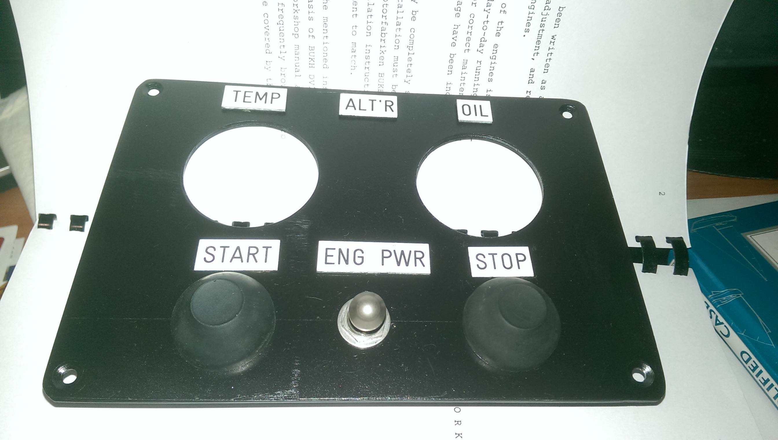 engine panel 255