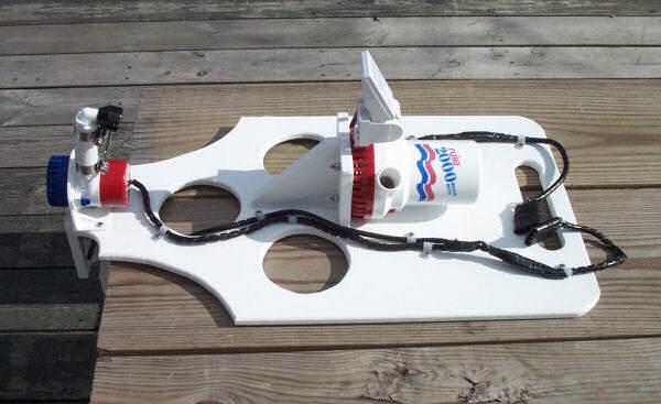 bilge pump set up
