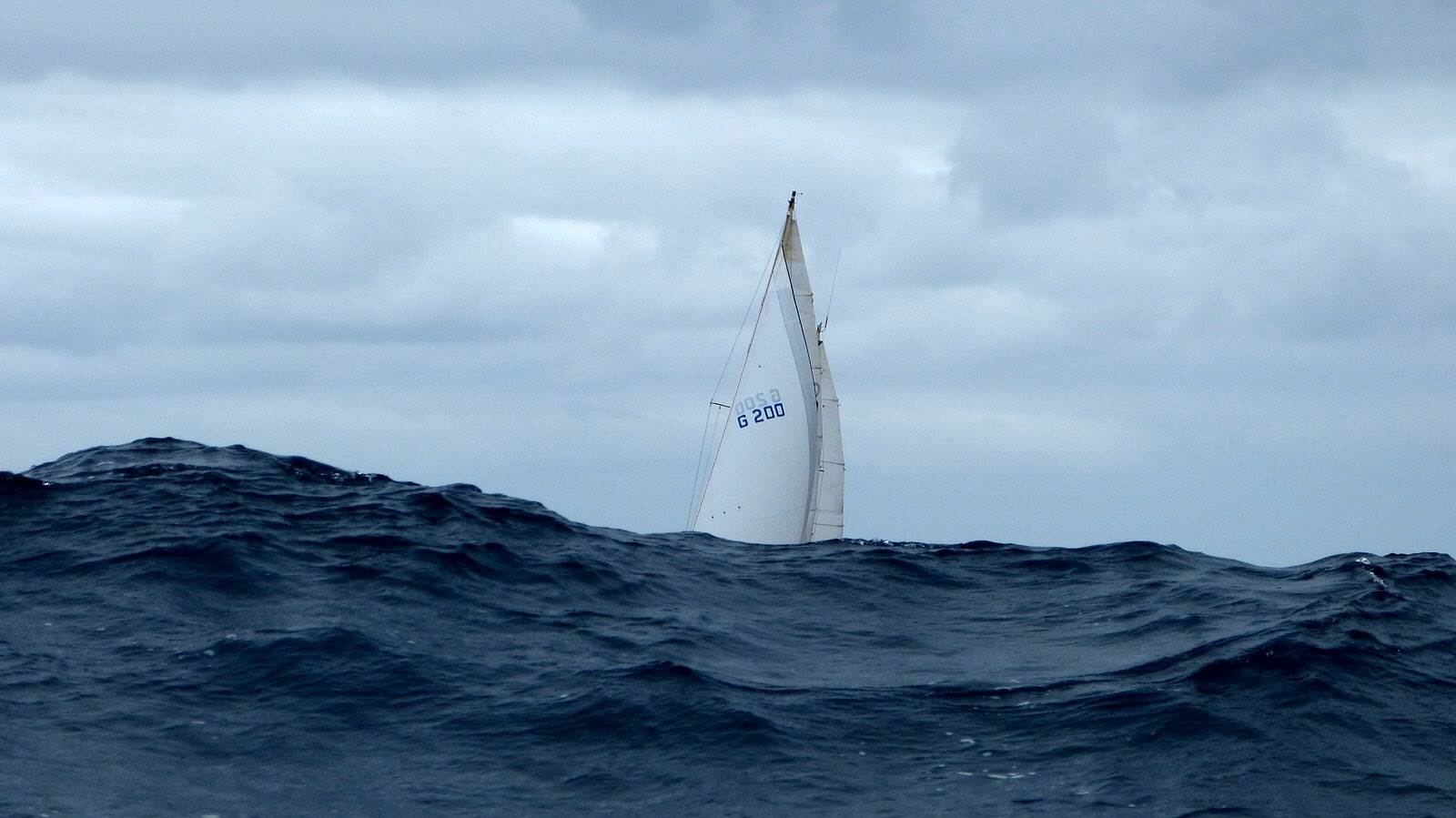 Behind the swell