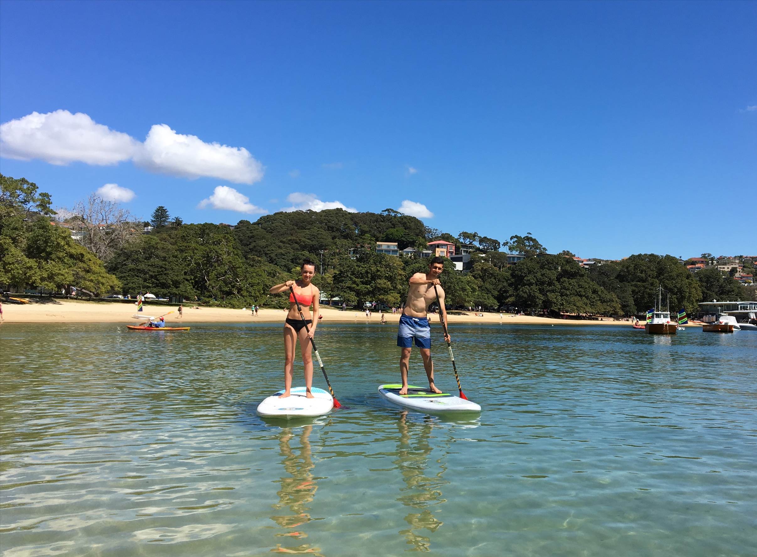 Balmoral School couple paddling 2