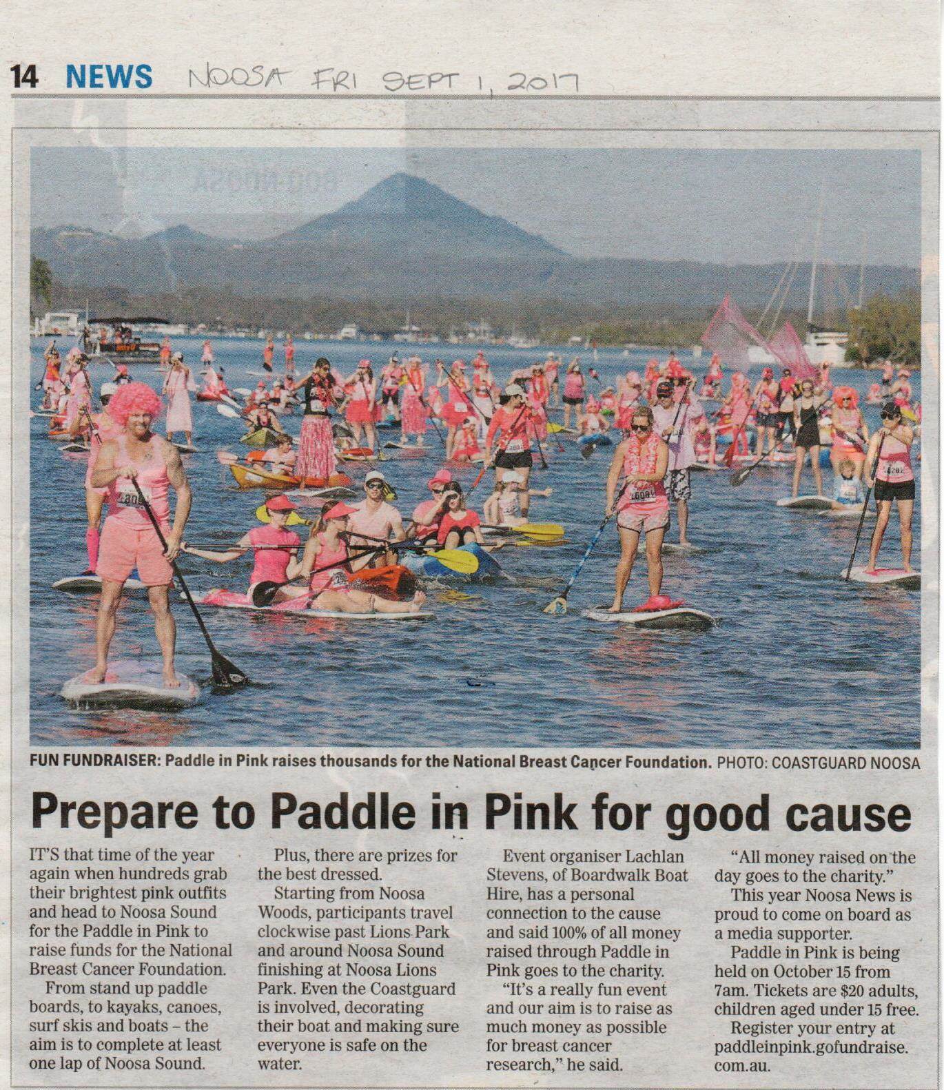Paddle in Pink Poster