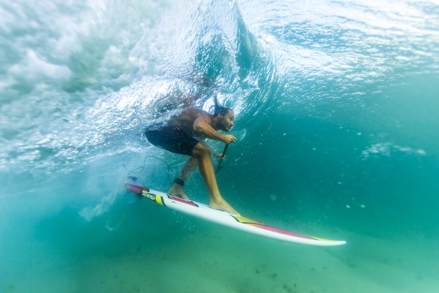 Pro rider Dimitri Georges, coming from France to show us how to ride the F-ONE Madeiro Pro 7'2''