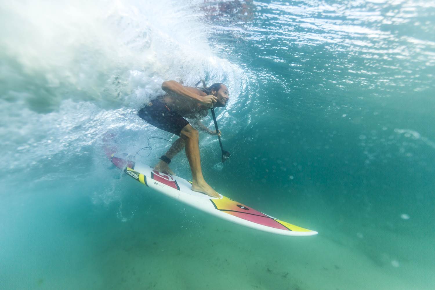 Pro rider Dimitri Georges, coming from France to show us how to ride the F-ONE Madeiro Pro 7'2''