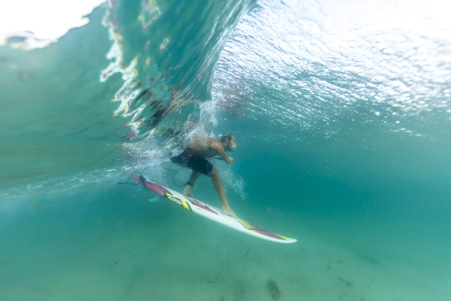 Pro rider Dimitri Georges, coming from France to show us how to ride the F-ONE Madeiro Pro 7'2''