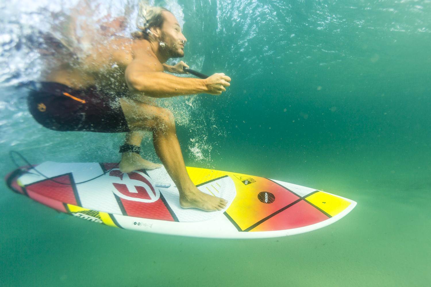 Pro rider Dimitri Georges, coming from France to show us how to ride the F-ONE Madeiro Pro 7'2''