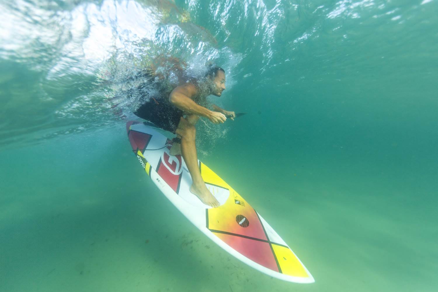 Pro rider Dimitri Georges, coming from France to show us how to ride the F-ONE Madeiro Pro 7'2''