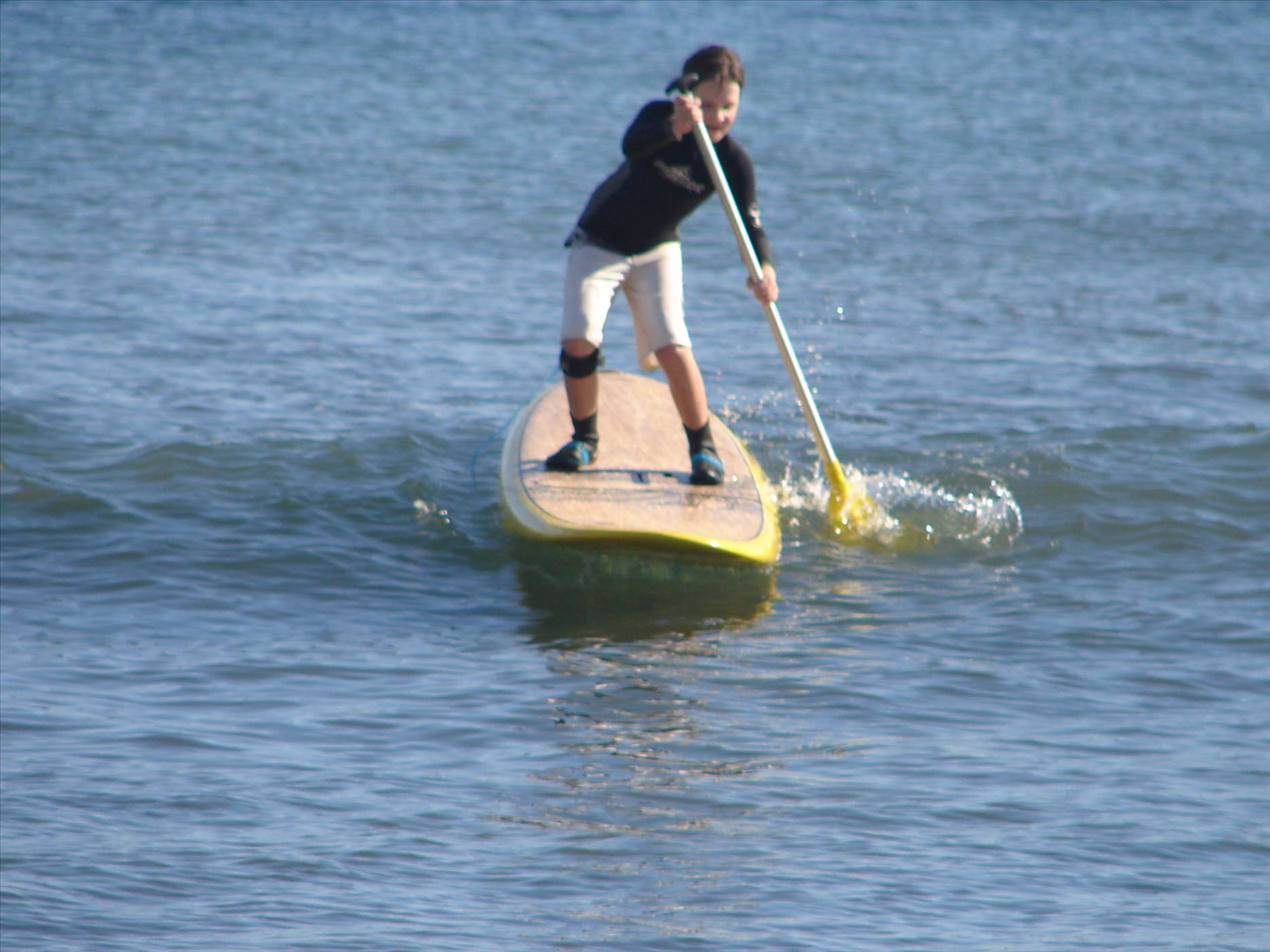 Kids enjoying SUP for first time