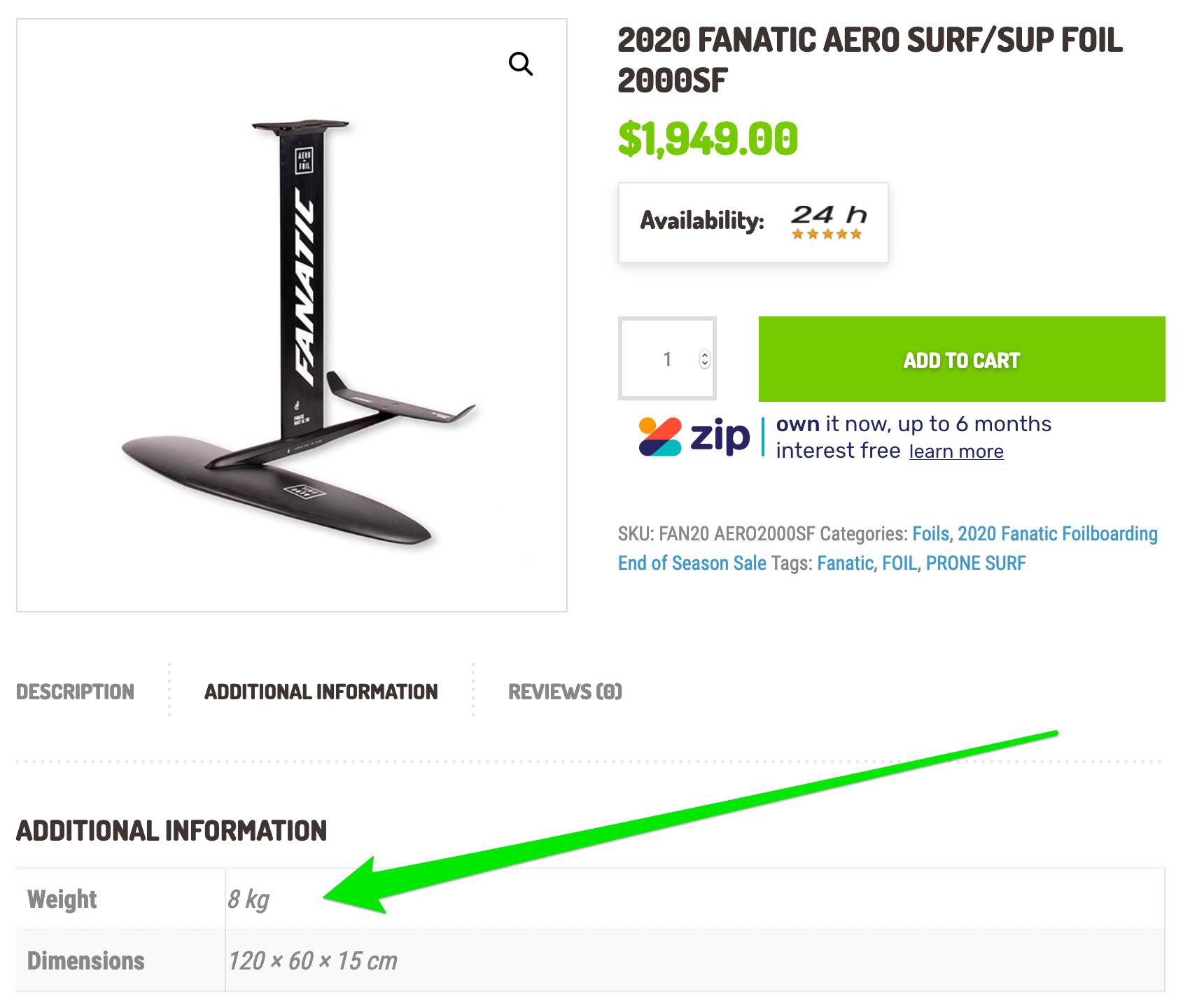 2020FanaticAeroSurfSupFoil2000SFResponsiveActionSportsWA