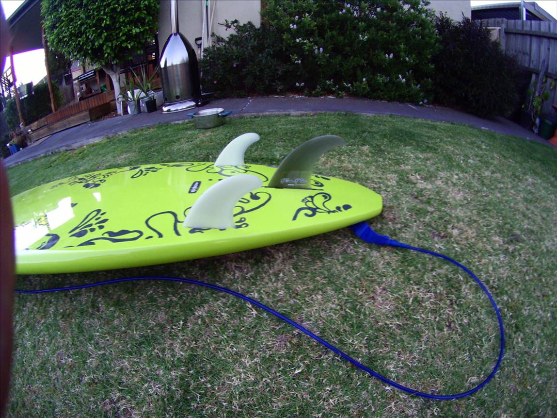 My Fin setup in Oxbow 96\" Pilot
