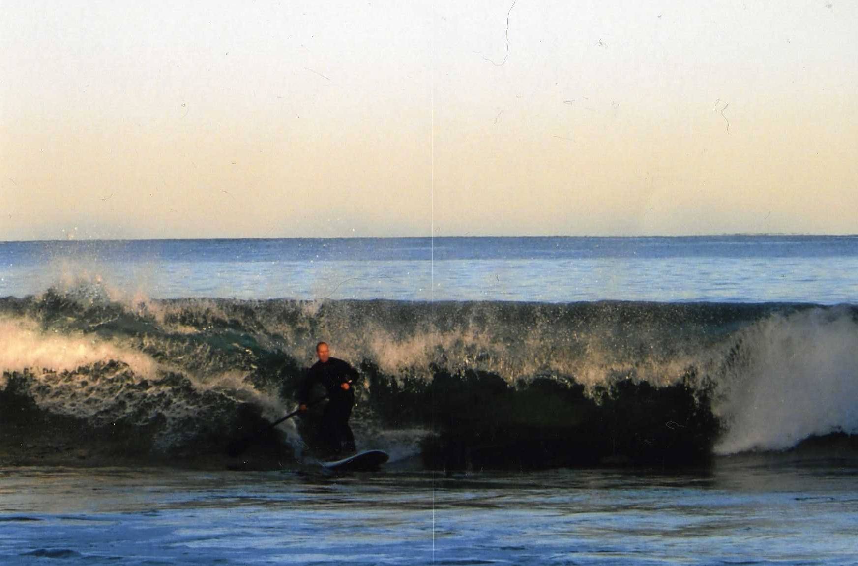 Fun in the wind. Northern reef break Perth