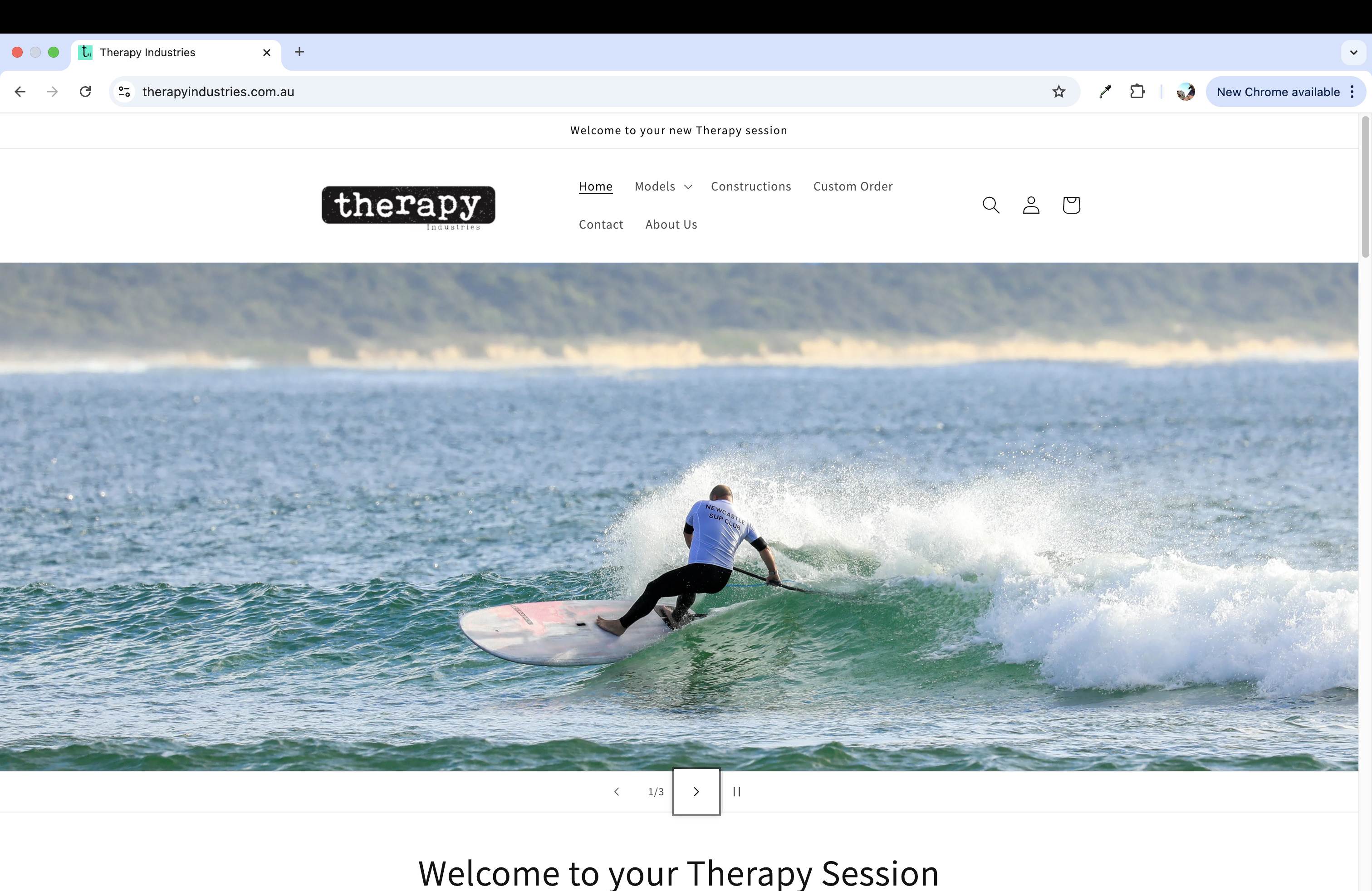 New Website for Thearpy Industries