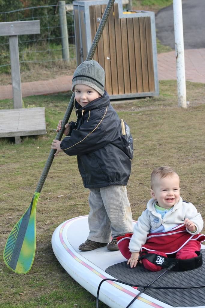 My boys getting into the gear.