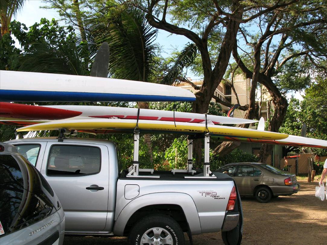 Toyota with boards