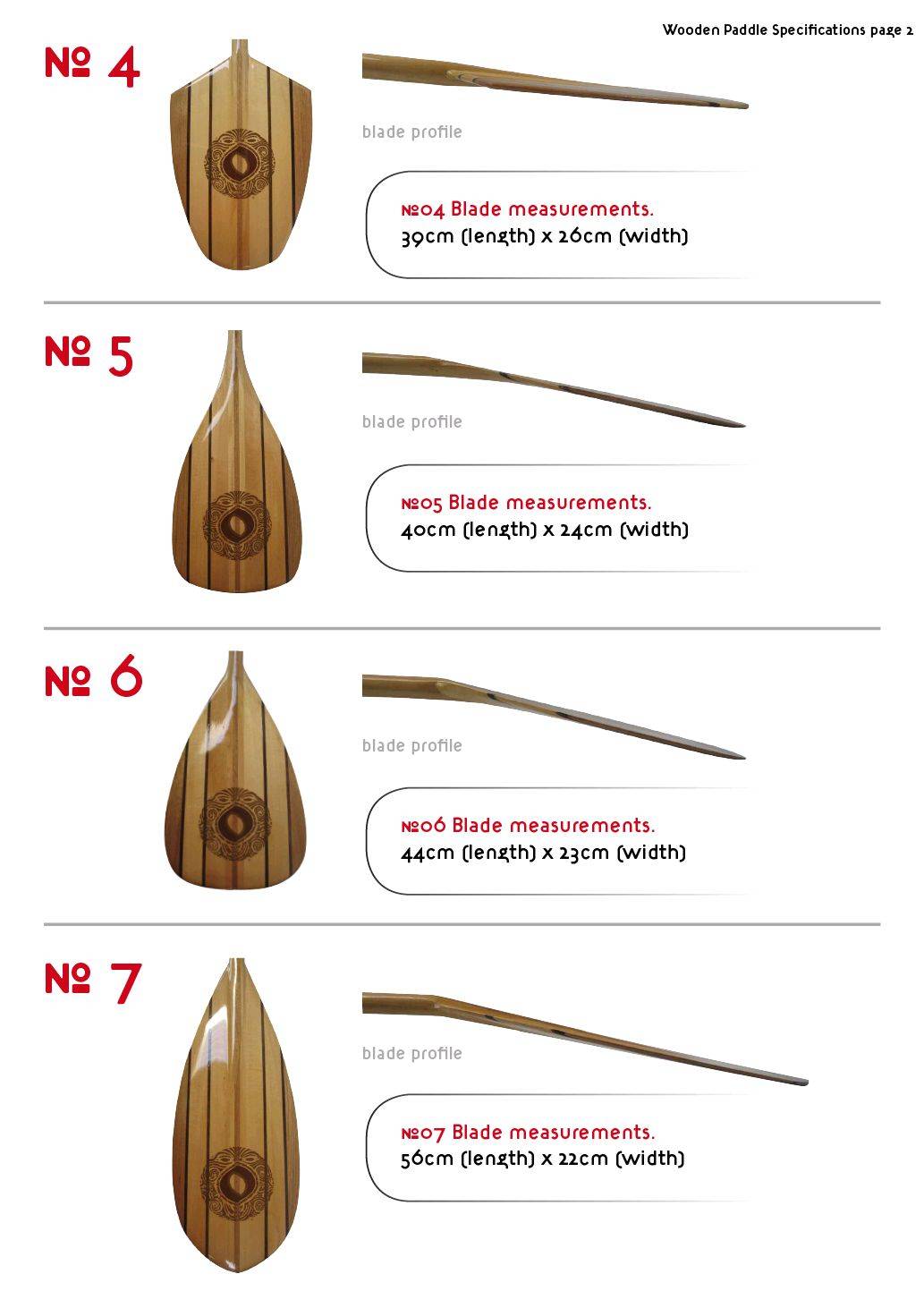 136 OUT Wooden Paddles Profiles2