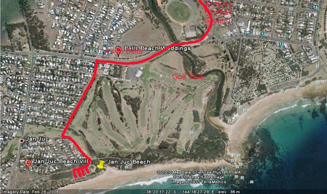 Jan Juc Map