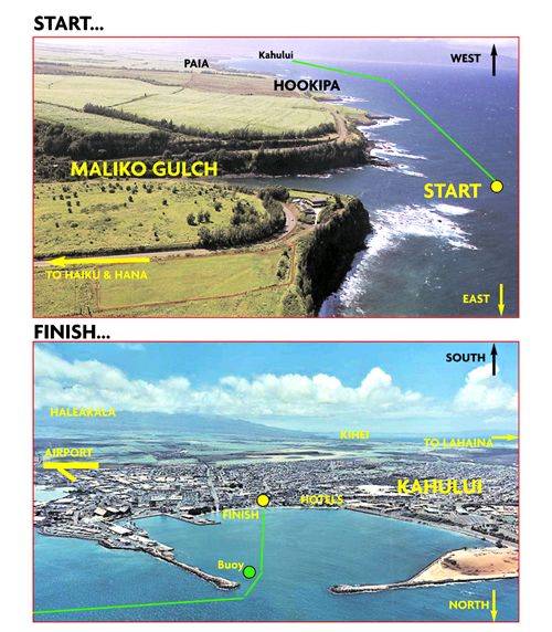 12. b. Maliko Gulch 15.35km's or 9.54 ilesarial course map