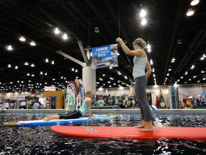 Indoor SUP demo in Vancouver