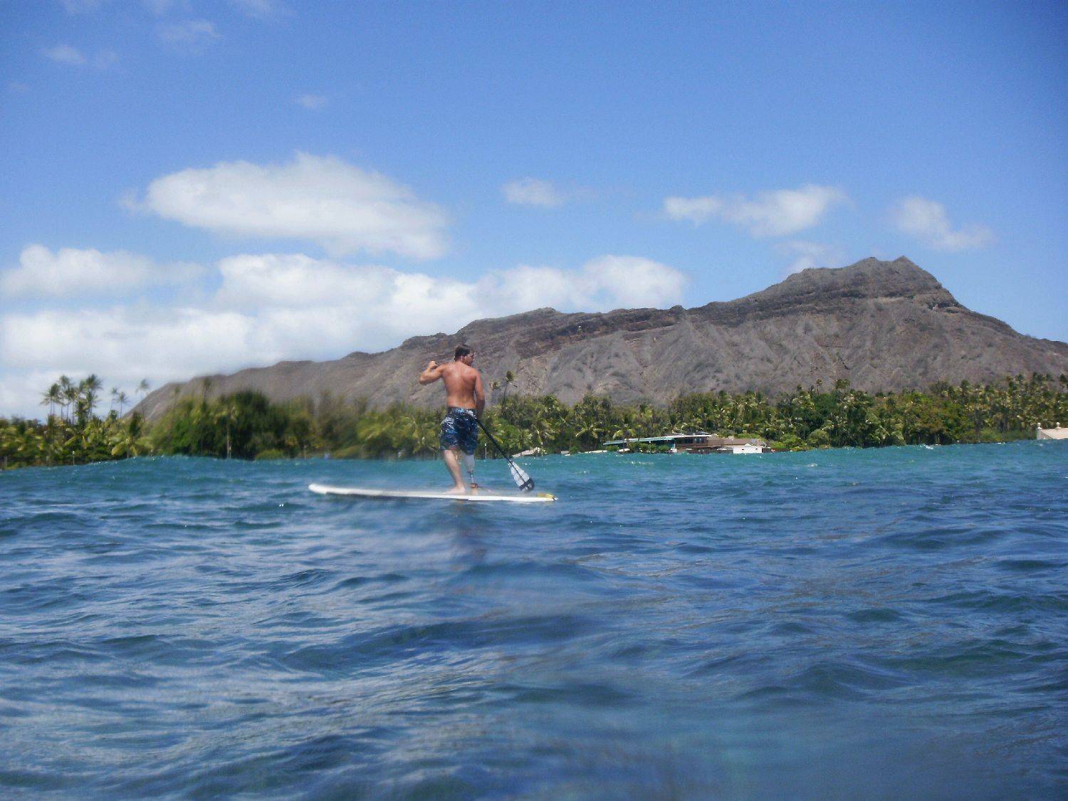 One legged guy at Diamond Head