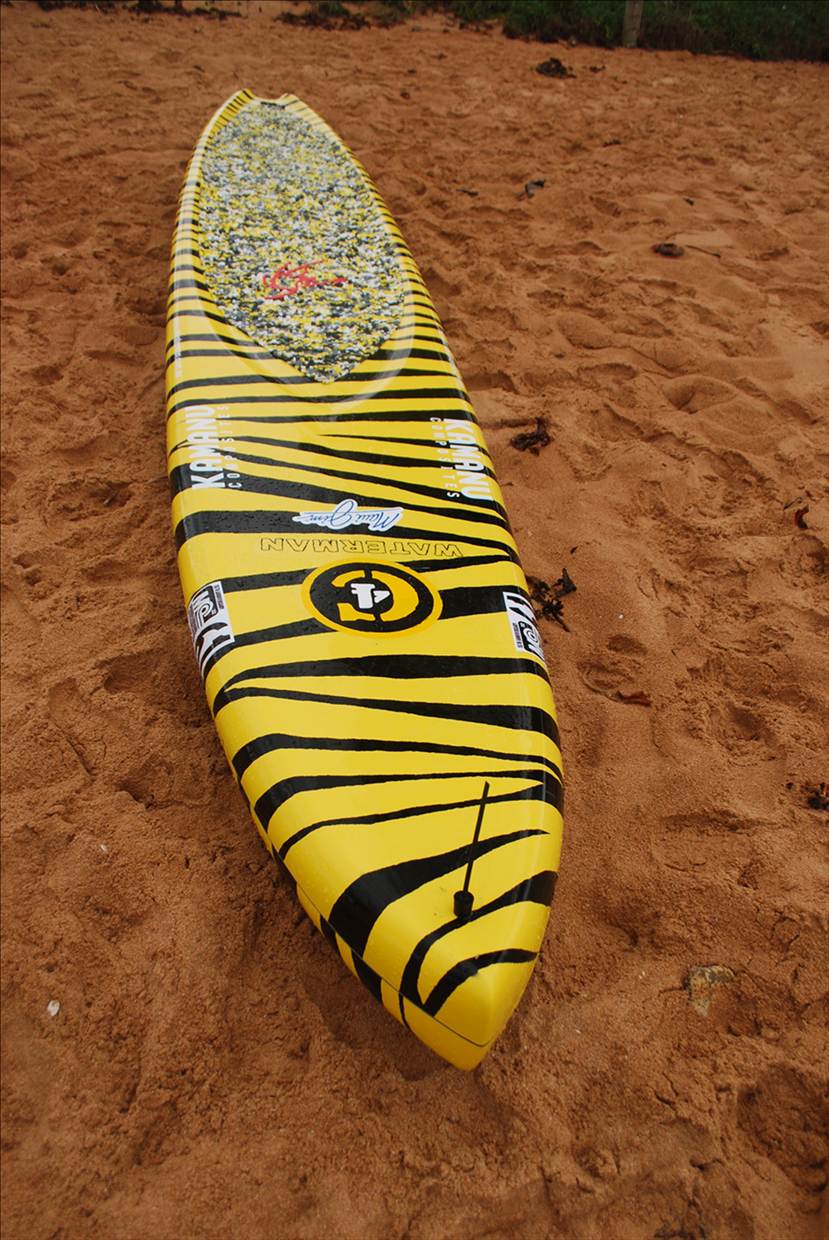 Trav making it look easy and the race winning board